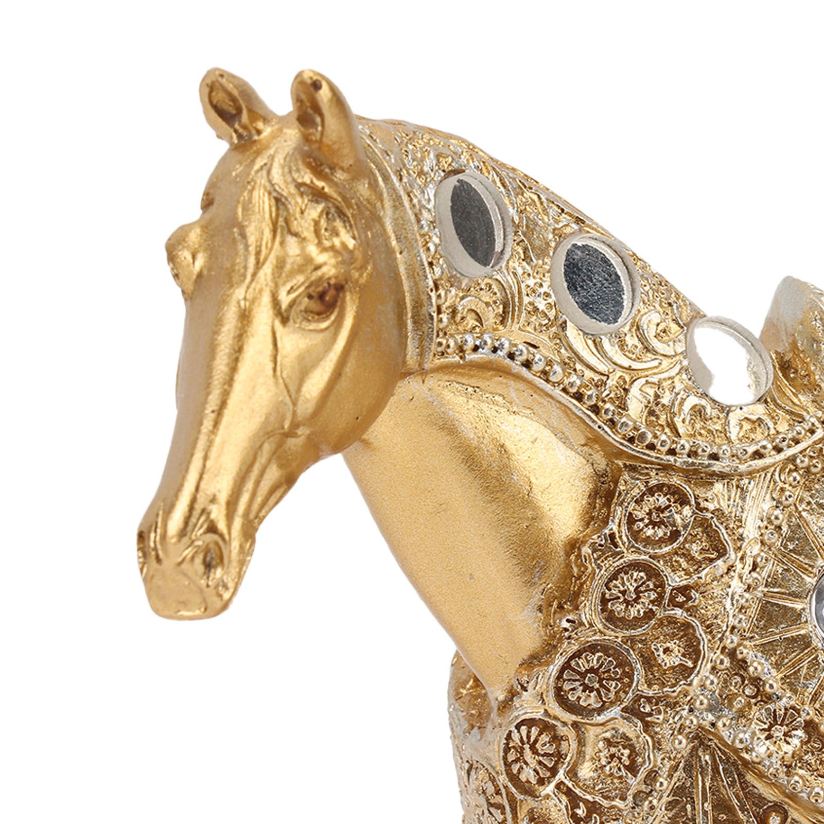Horse Standing Statue Rearing Art Figurine Decorative Sculpture Home Decor view 13