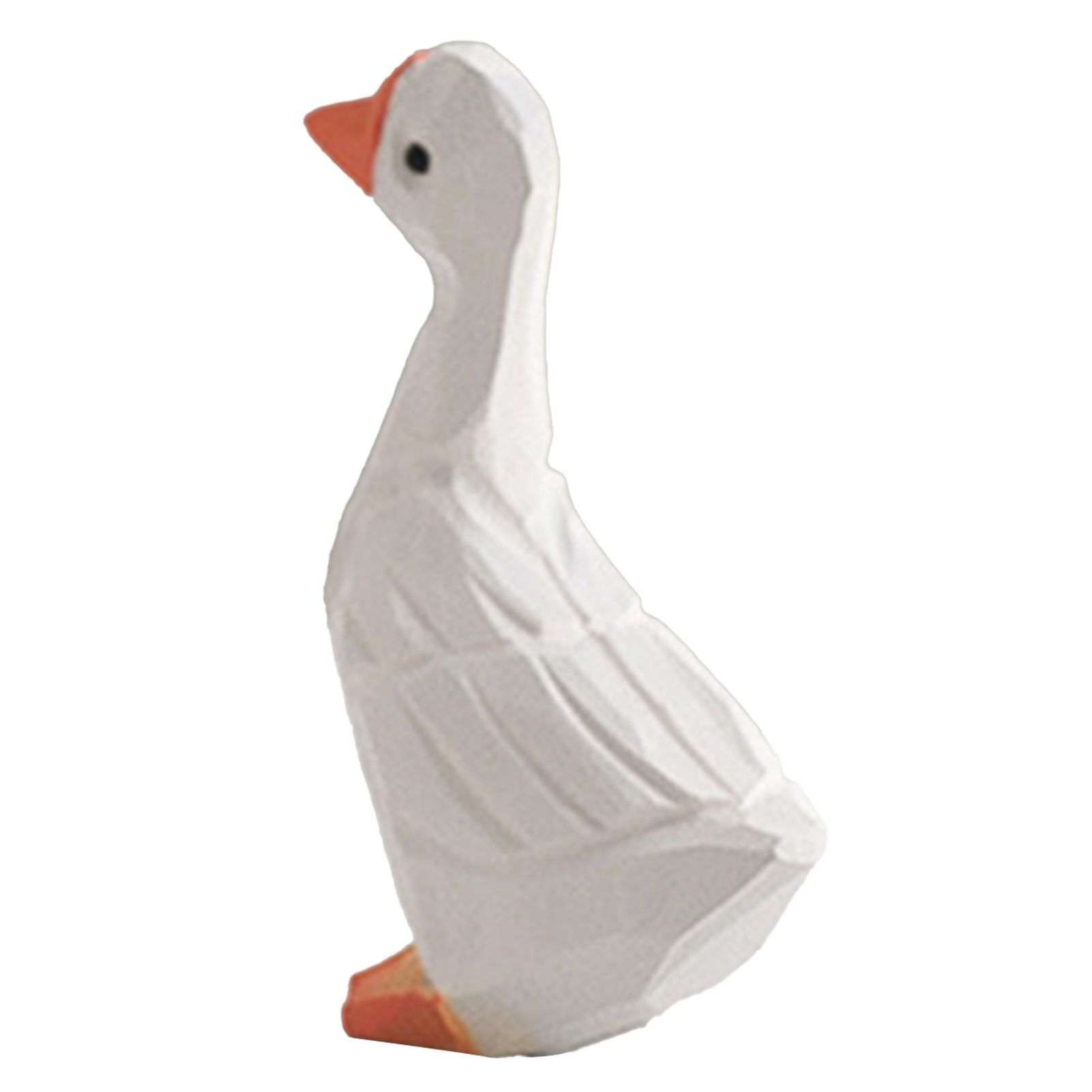 White Duck Ornaments Gypsum Lifelike Duck Figurine Decoration for Home view 3