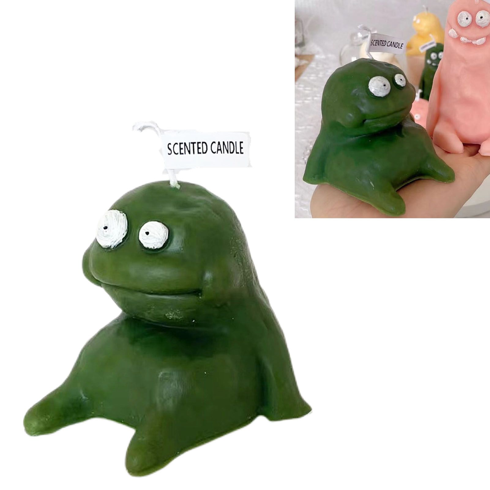 Clay Man Shaped Candle Cartoon Fragrant Candles Funny Ugly Cute Candle view 5