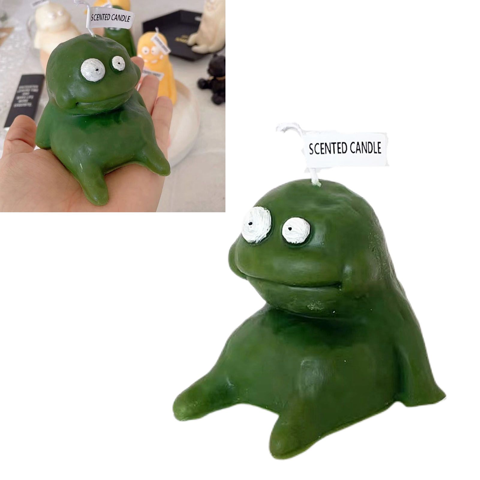 Clay Man Shaped Candle Cartoon Fragrant Candles Funny Ugly Cute Candle view 6