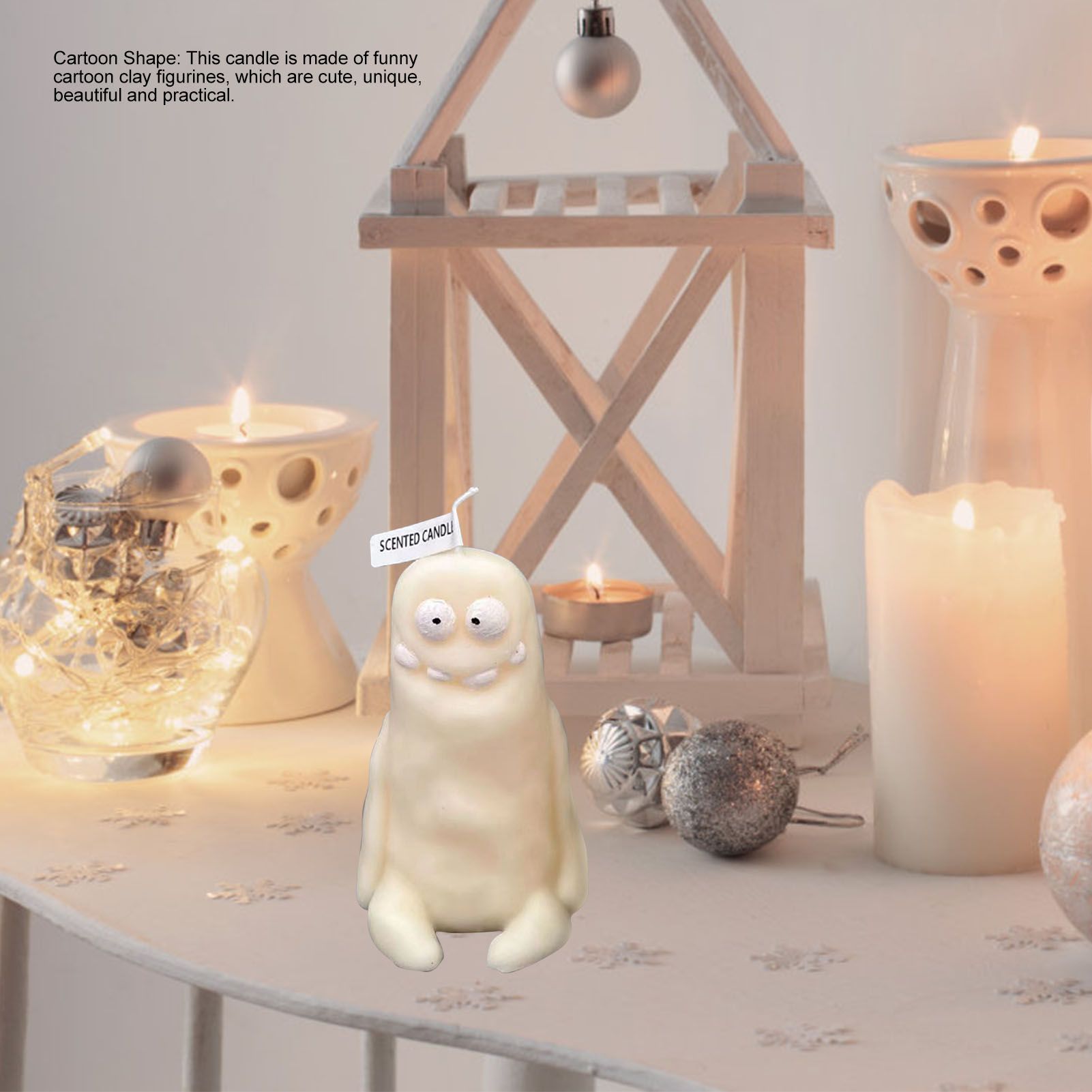 Clay Man Shaped Candle Cartoon Fragrant Candles Funny Ugly Cute Candle view 10