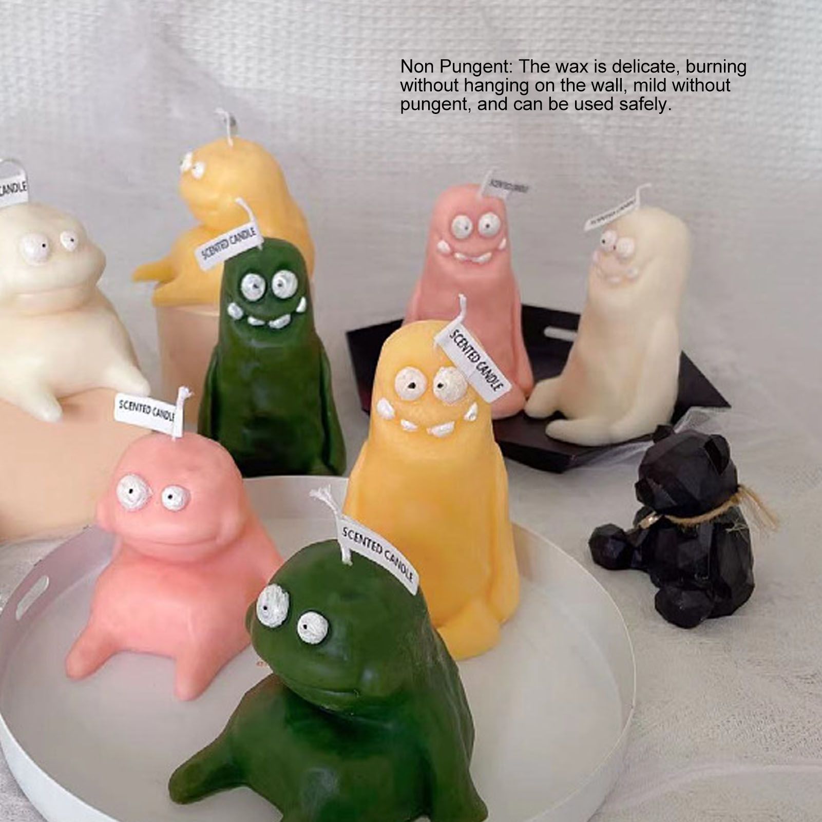 Clay Man Shaped Candle Cartoon Fragrant Candles Funny Ugly Cute Candle view 12