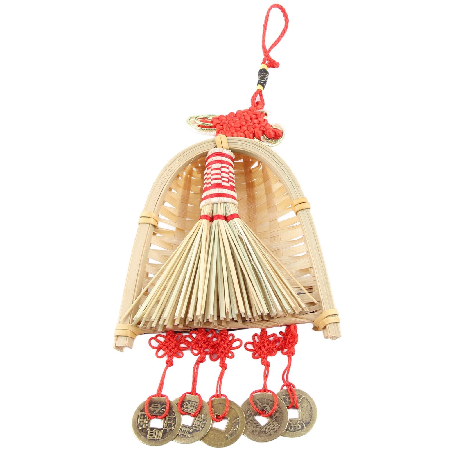 Broom Dustpan Decor Chinese Year Ornament Pendant New Tassel Hanging Decor view 2