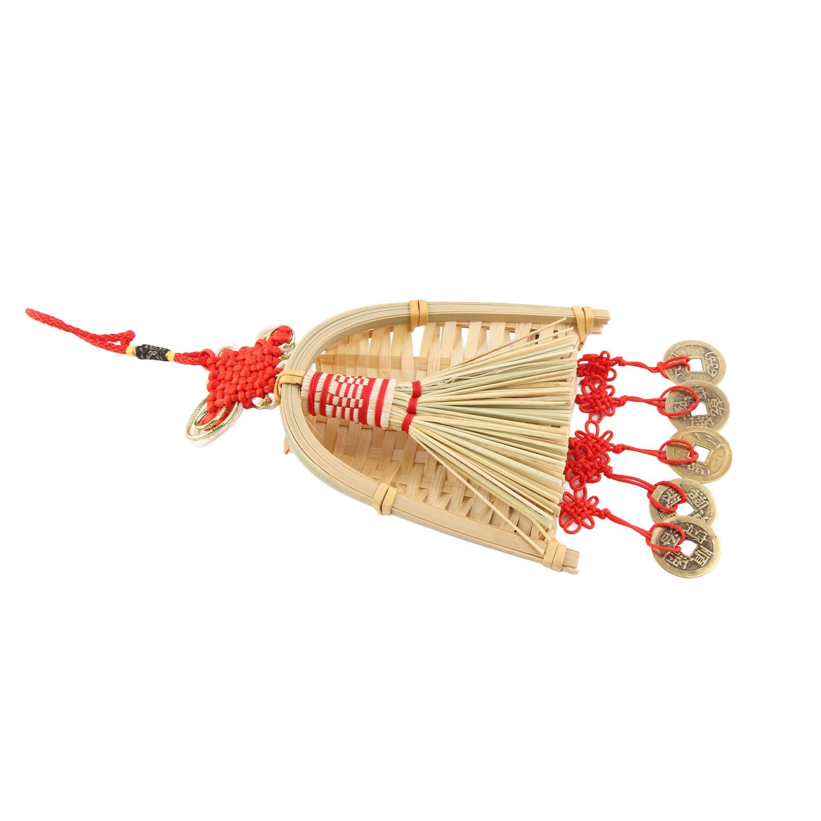 Broom Dustpan Decor Chinese Year Ornament Pendant New Tassel Hanging Decor view 4