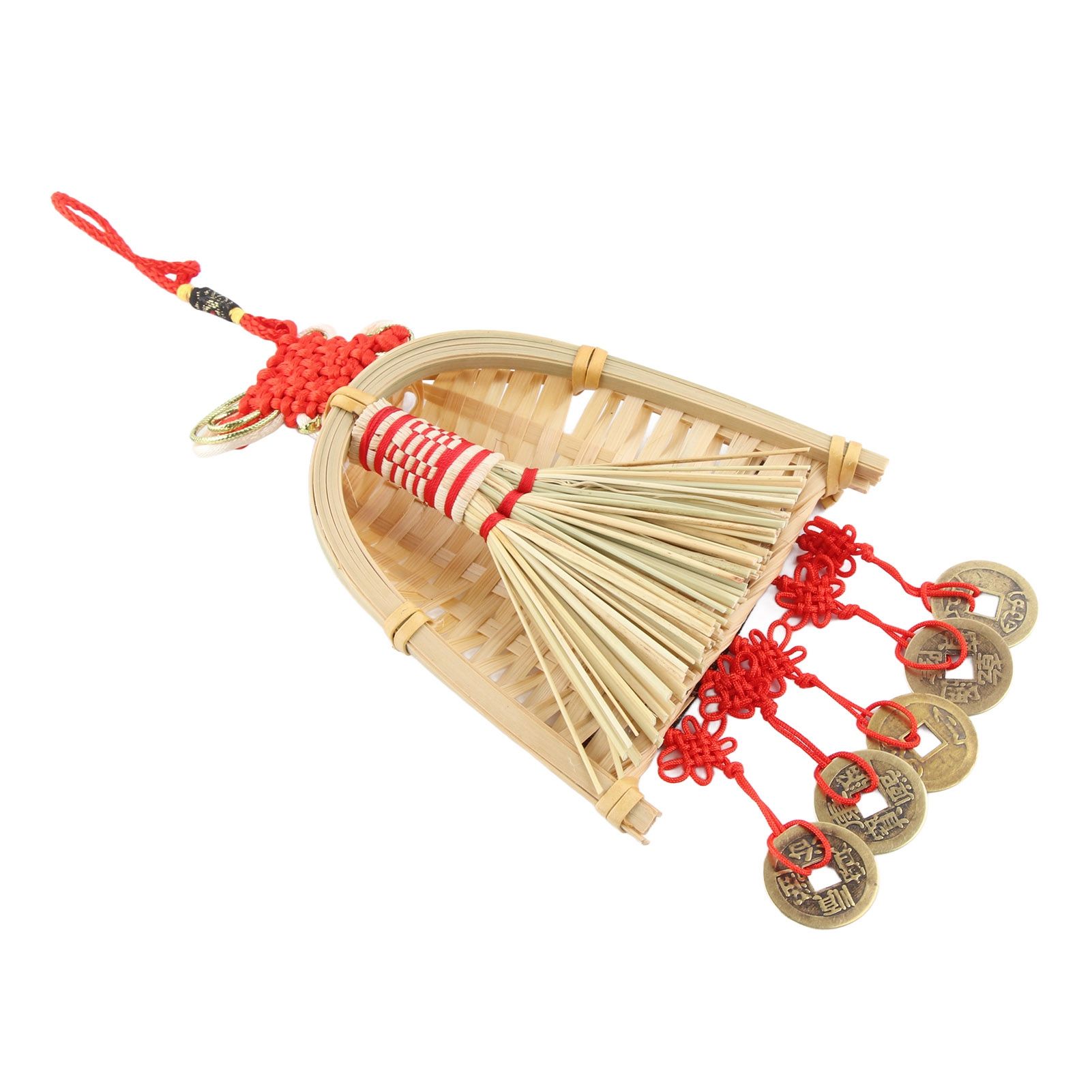 Broom Dustpan Decor Chinese Year Ornament Pendant New Tassel Hanging Decor view 5