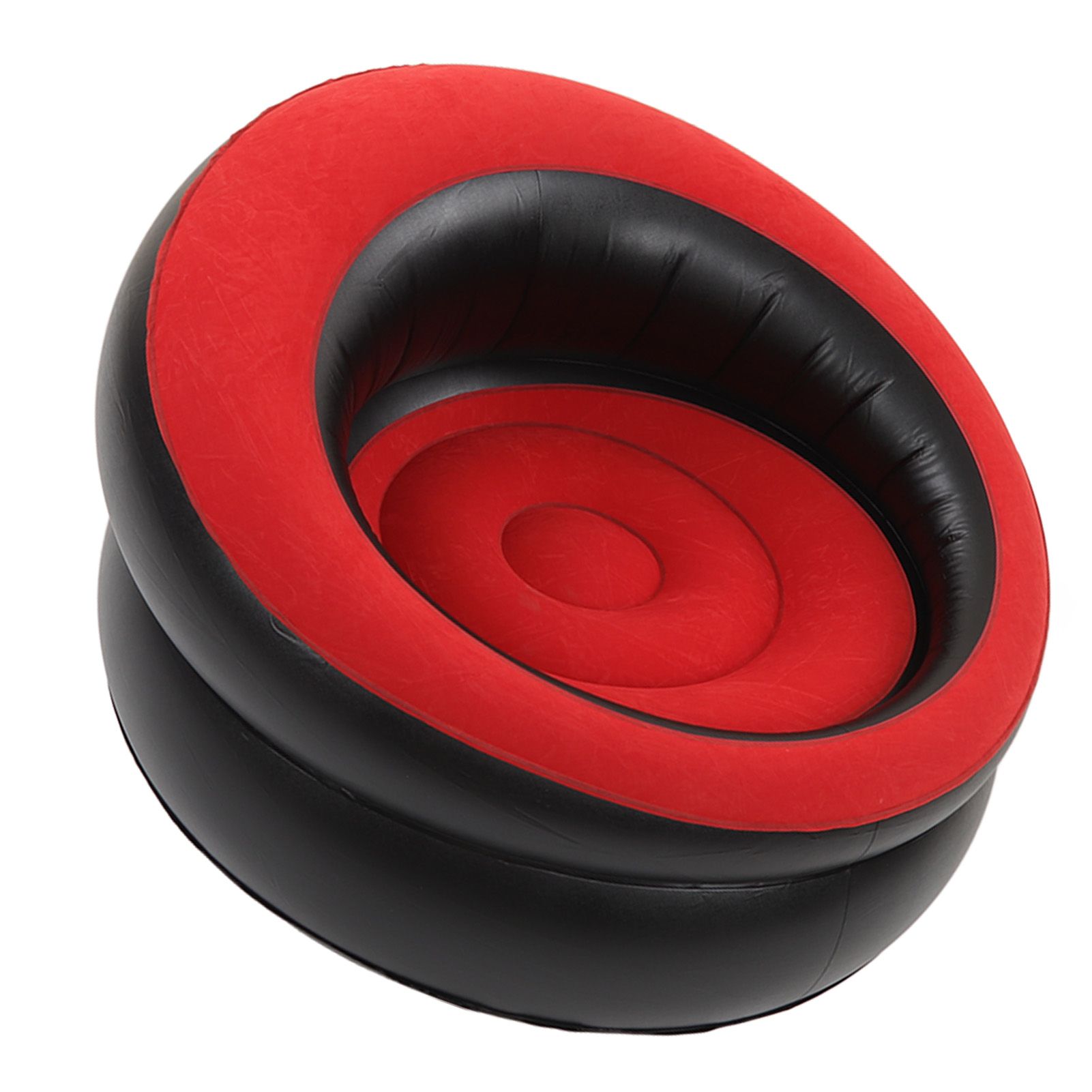 Inflatable Couch Flocking Air Sofa Simple Inflatable Chair for Living Room view 3