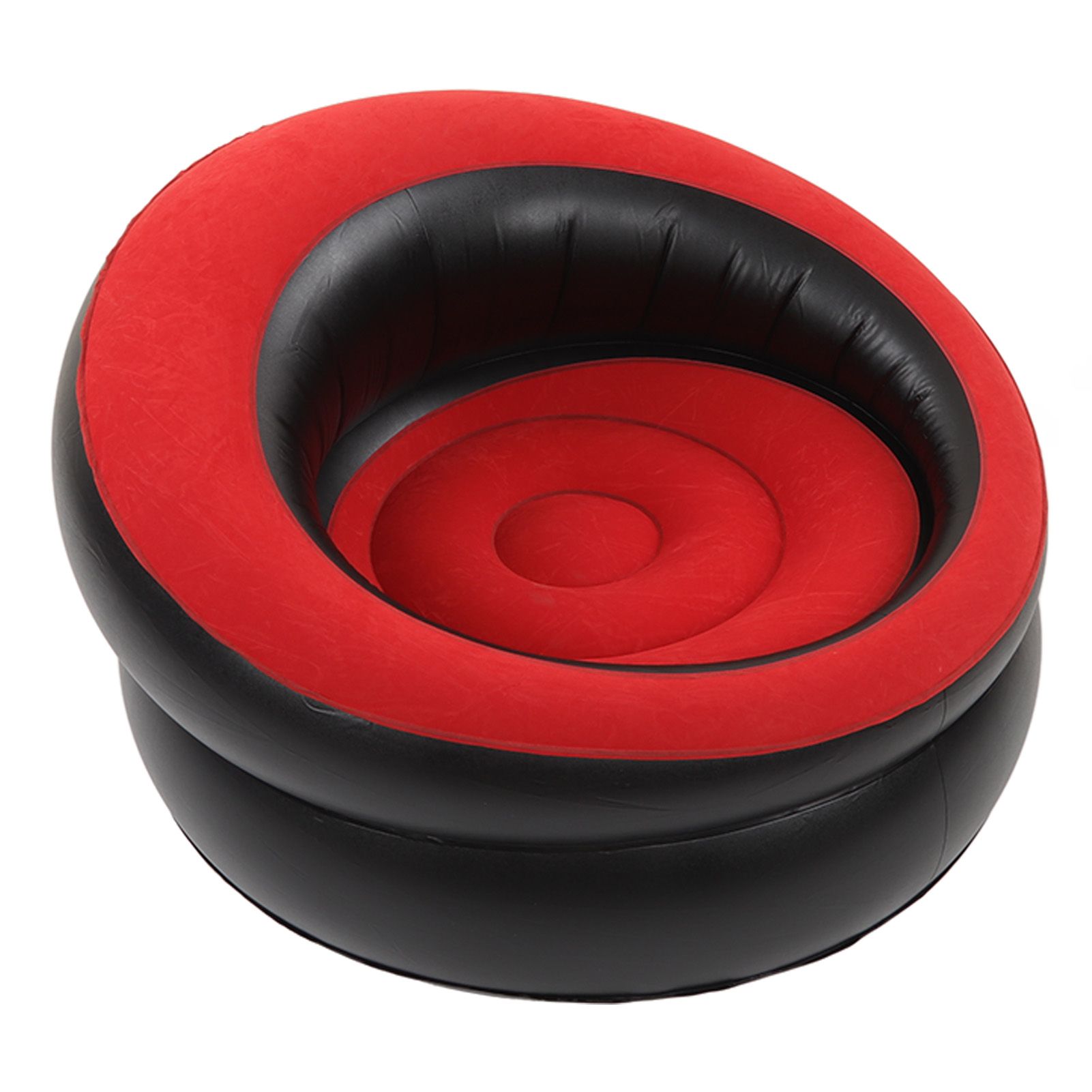Inflatable Couch Flocking Air Sofa Simple Inflatable Chair for Living Room view 5