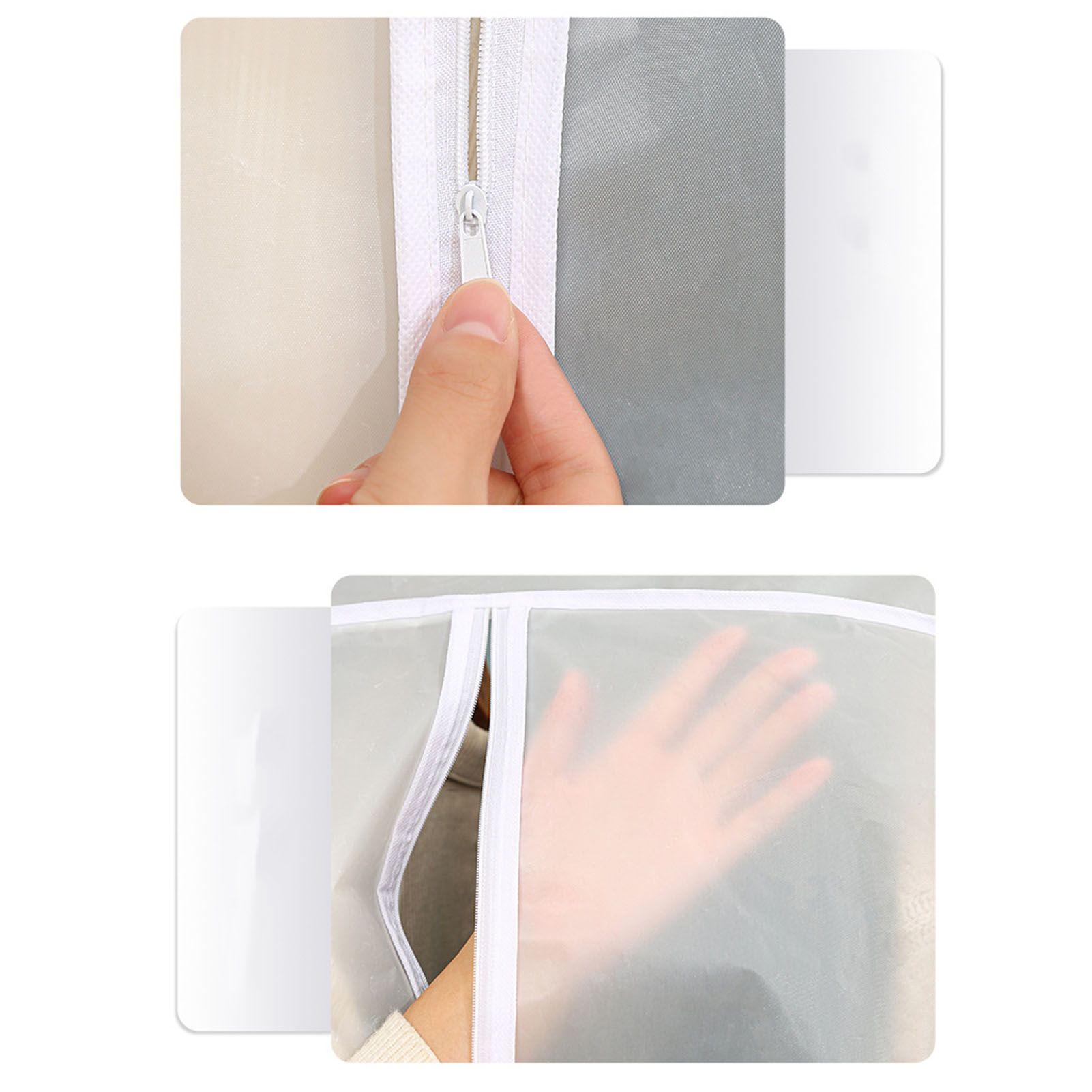 Hanging Garment Bags Transparent Stereo Clothing Dust Cover Home Washable view 11