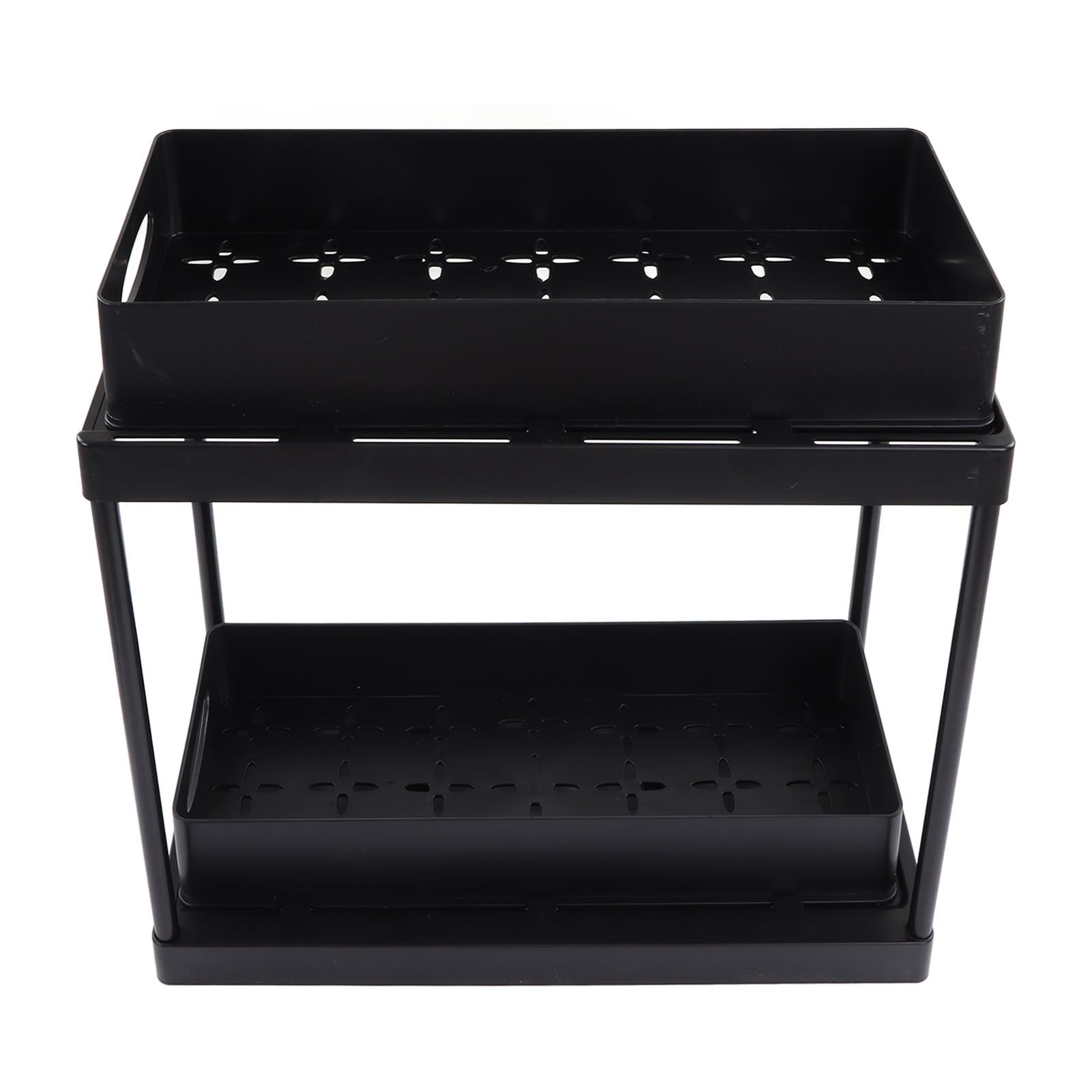 Under Sink Organizer Sliding Pull Out Double Layer Under Sink Countertop view 4