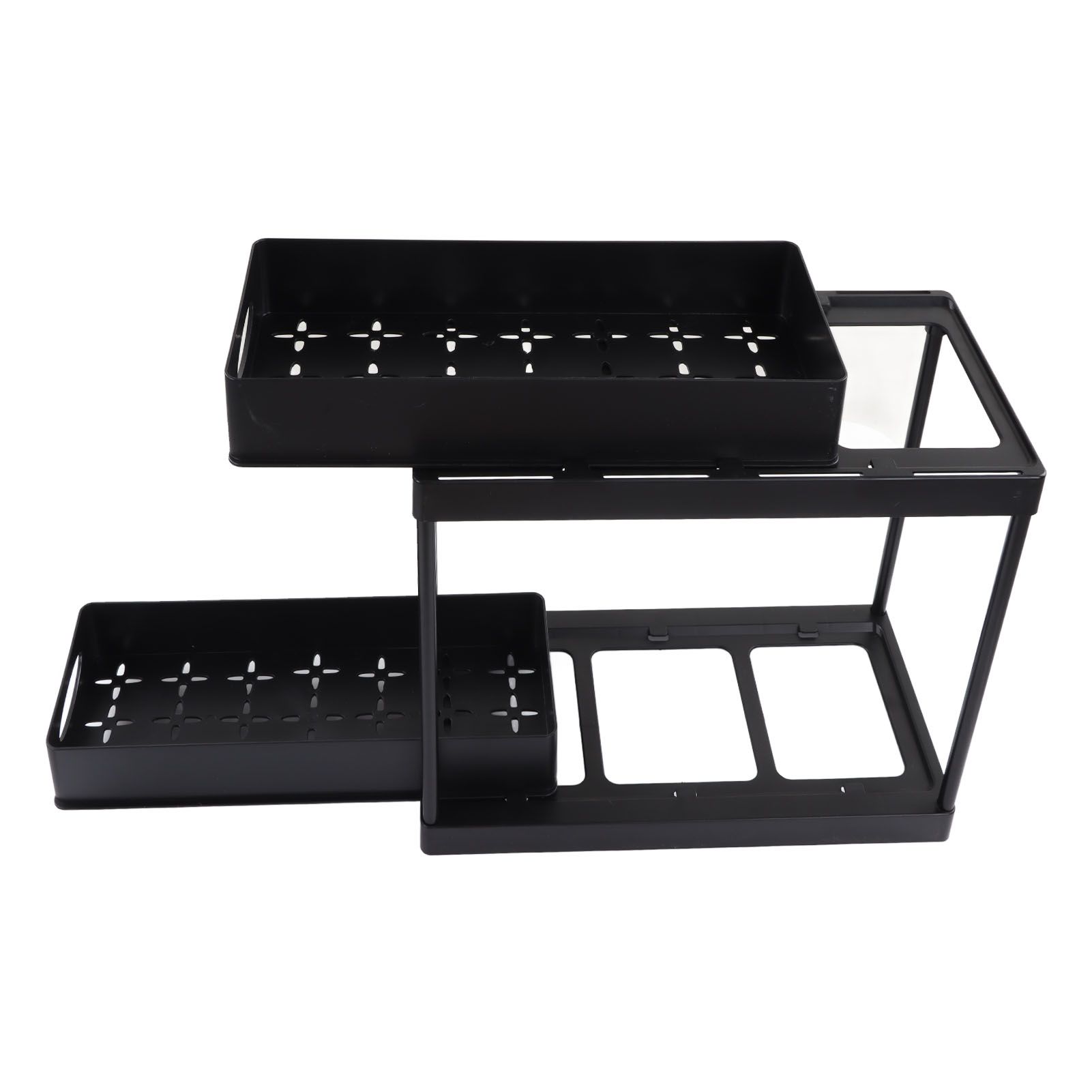 Under Sink Organizer Sliding Pull Out Double Layer Under Sink Countertop view 5