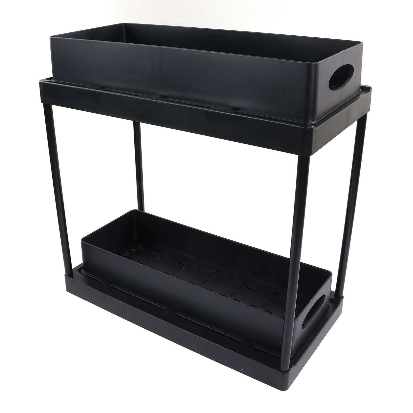 Under Sink Organizer Sliding Pull Out Double Layer Under Sink Countertop view 7