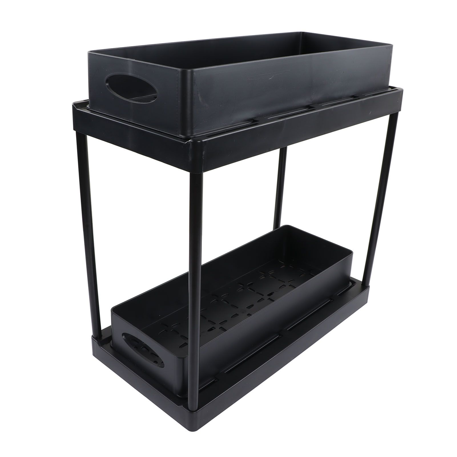 Under Sink Organizer Sliding Pull Out Double Layer Under Sink Countertop view 10