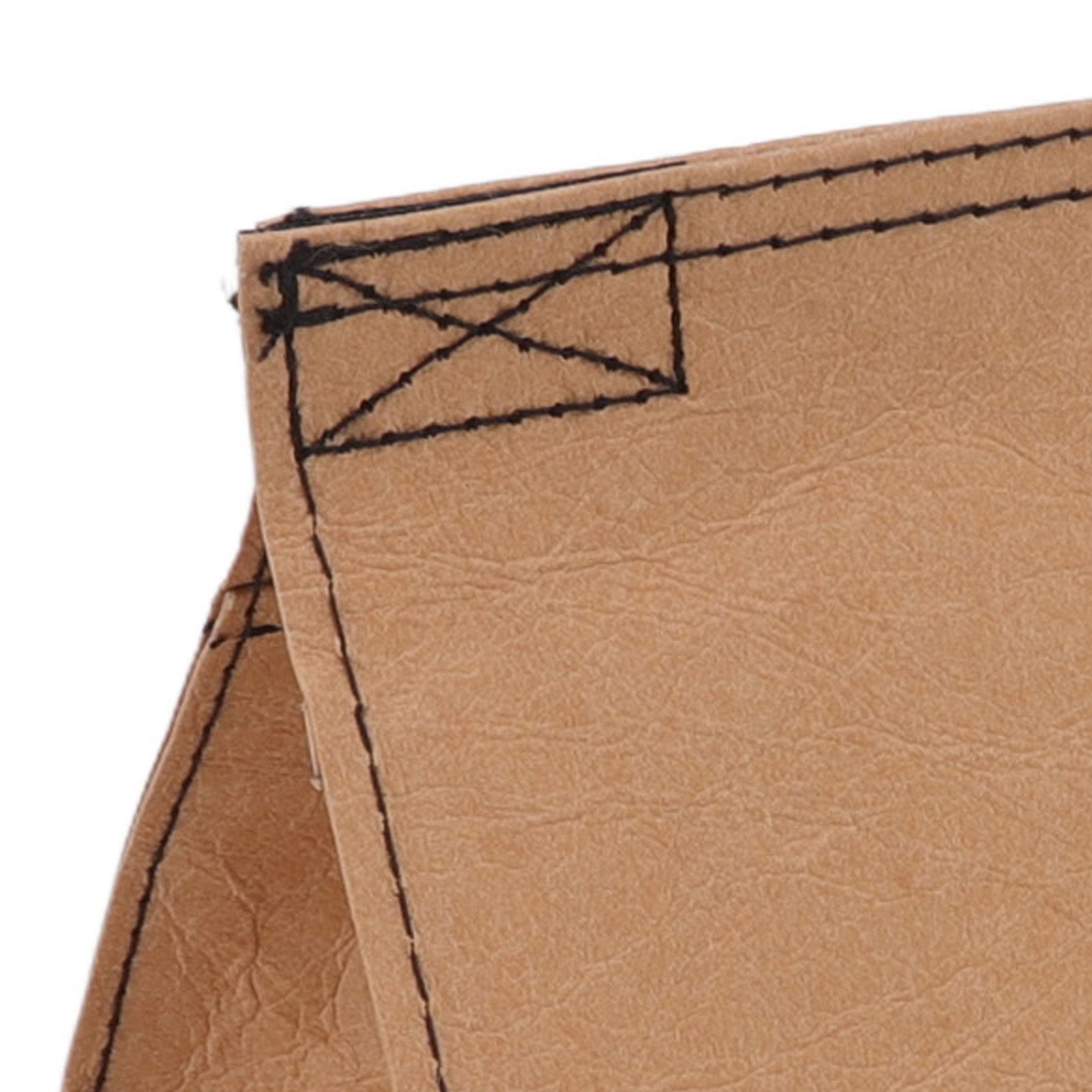Tissue Box Cover Leather Tissue Dispenser Waterproof Simple Modern Style for view 14