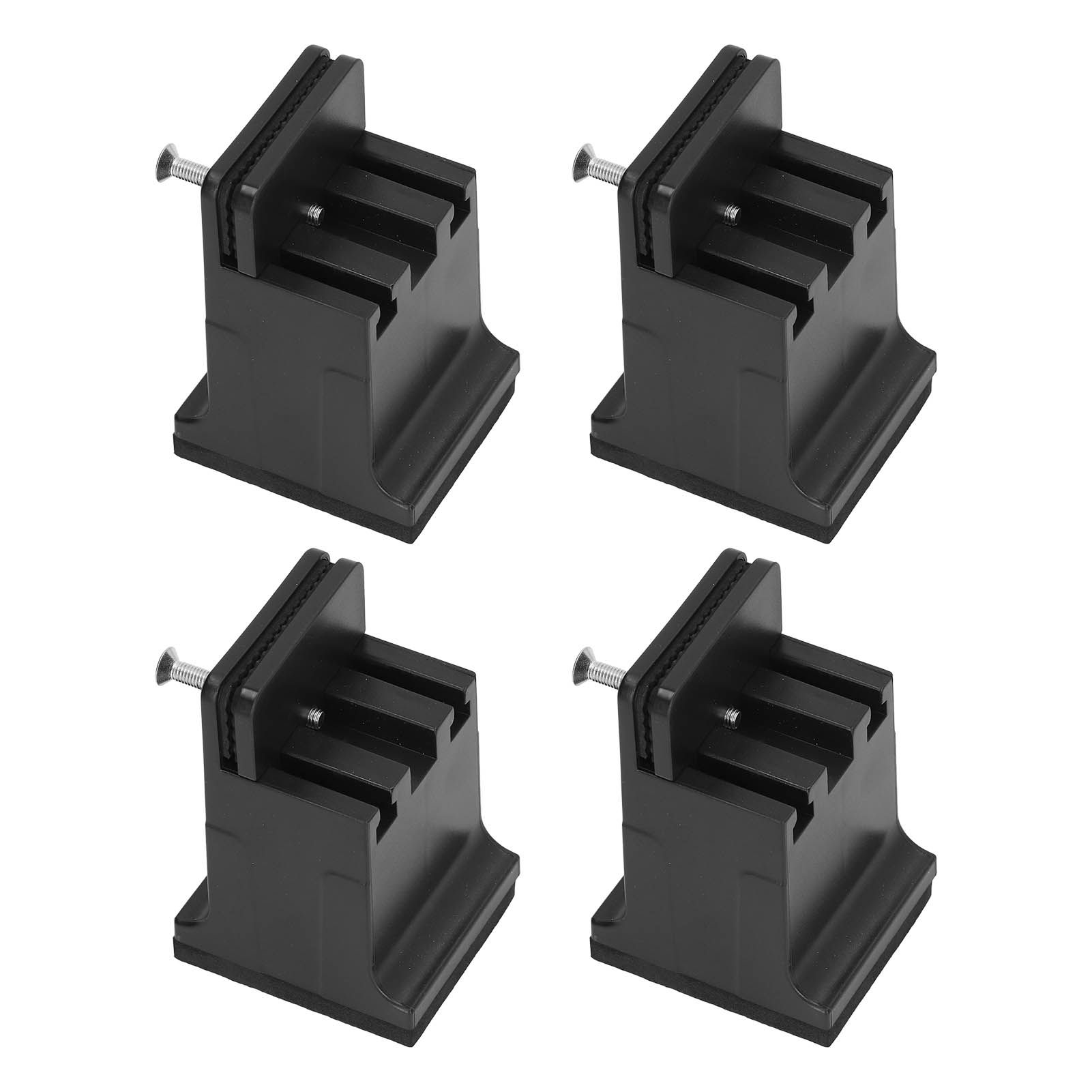 4pcs Adjustable Furniture Risers with Screw Clamp Rubber Bed Couch Risers for view 3