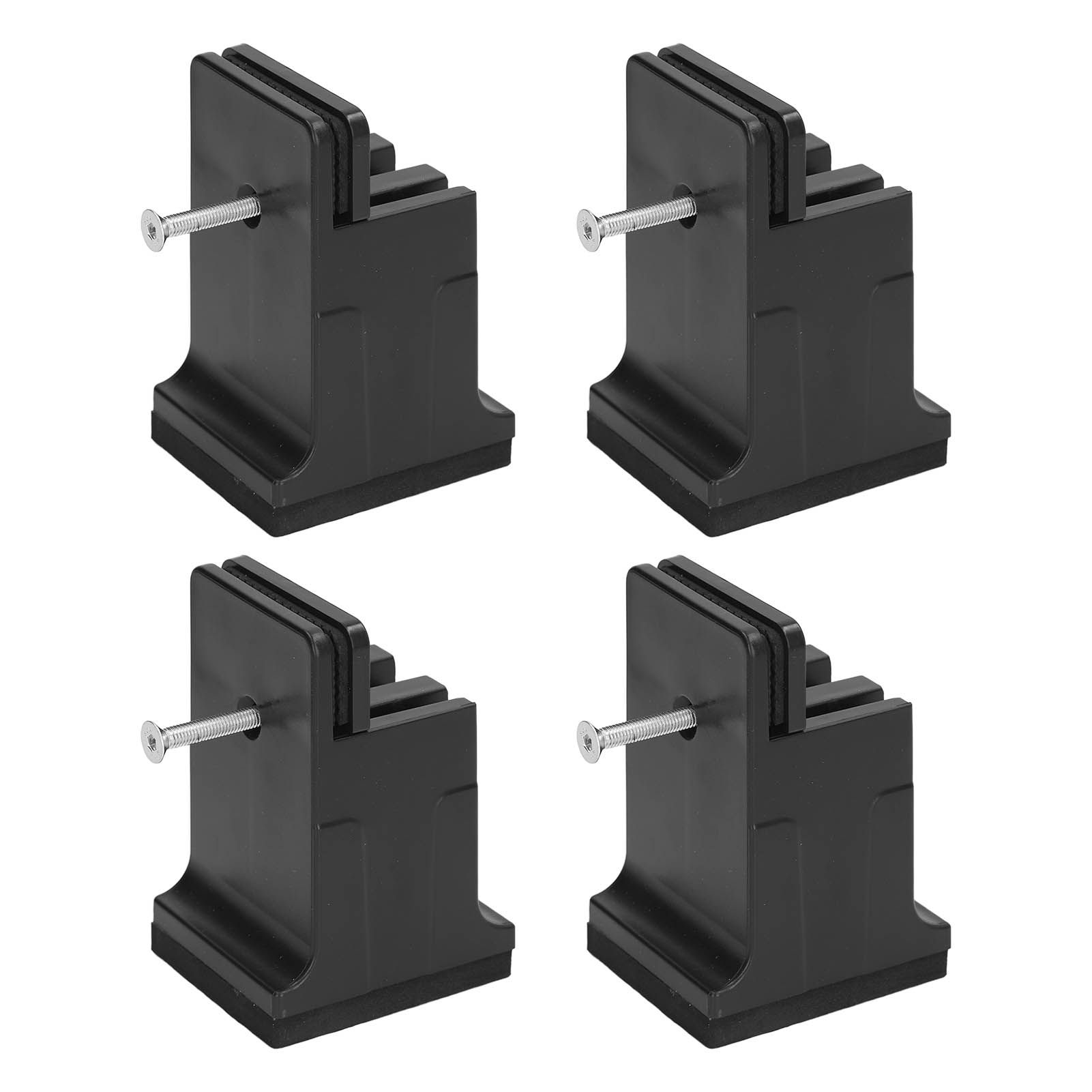 4pcs Adjustable Furniture Risers with Screw Clamp Rubber Bed Couch Risers for view 4