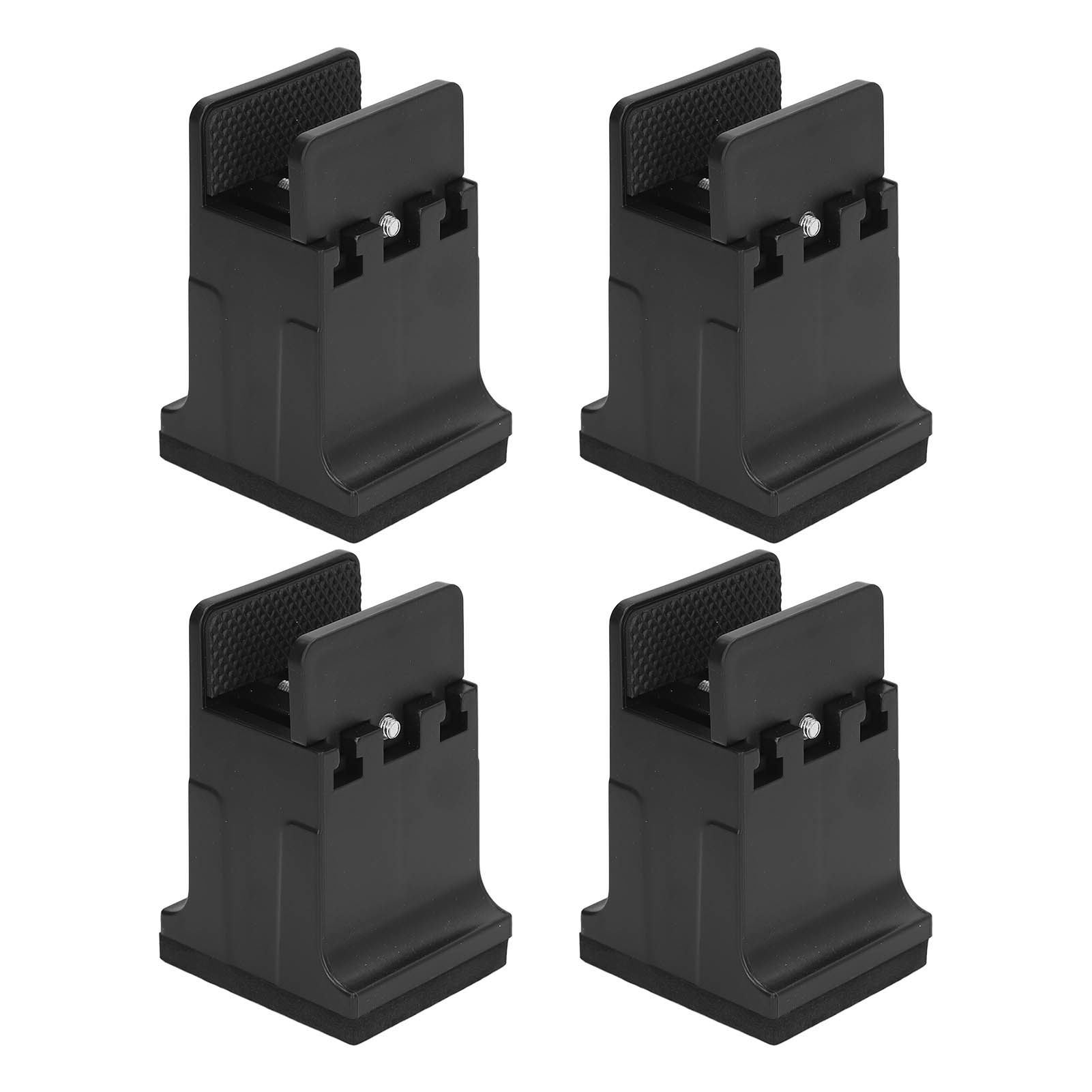 4pcs Adjustable Furniture Risers with Screw Clamp Rubber Bed Couch Risers for view 9