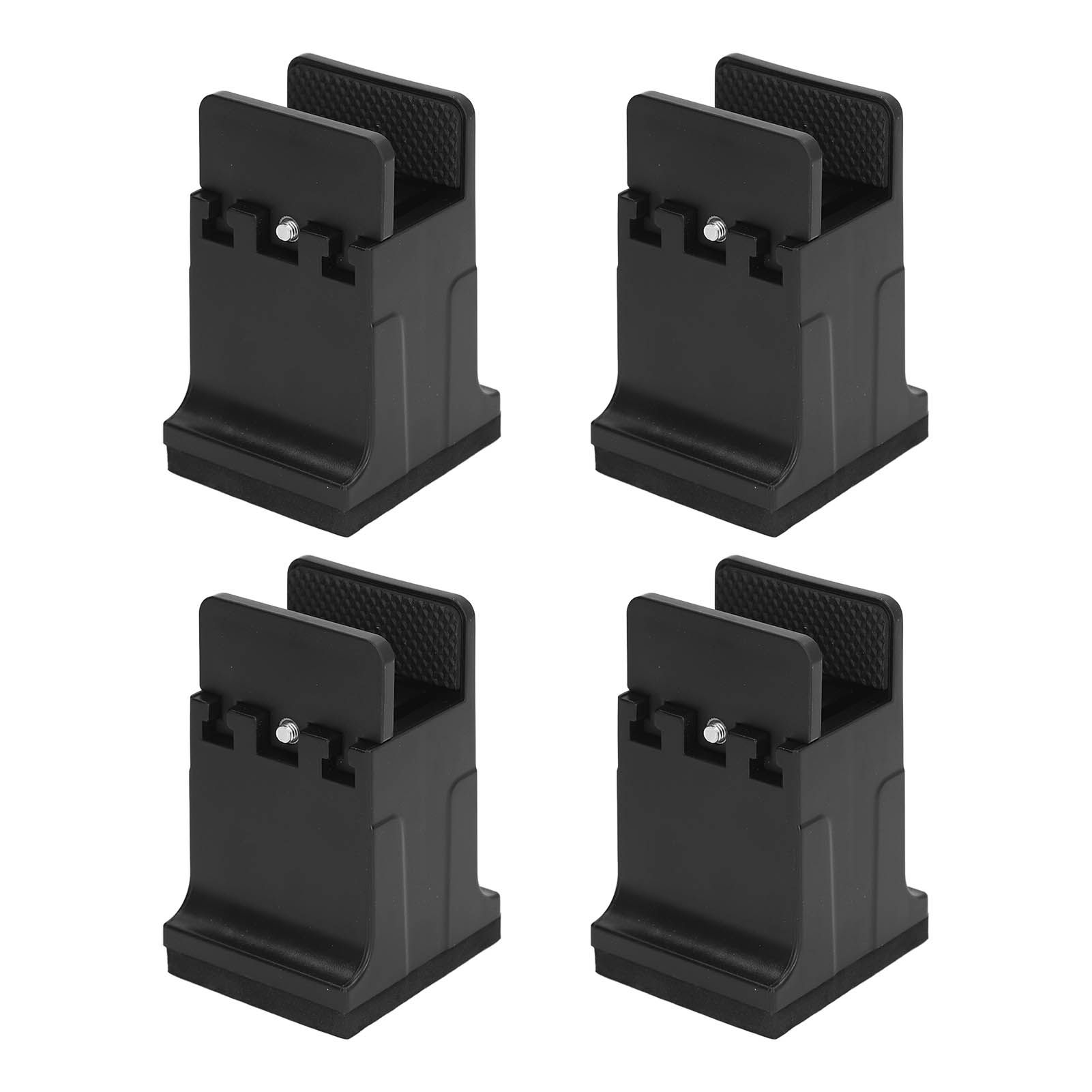 4pcs Adjustable Furniture Risers with Screw Clamp Rubber Bed Couch Risers for view 10