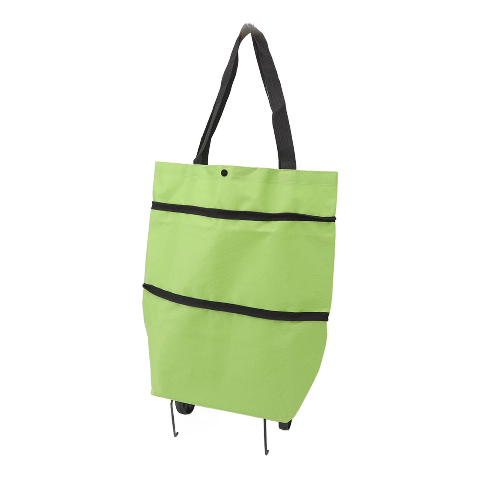 Shopping Cart Foldable Bag Large Capacity Zipper Design Oxford Cloth with view 4