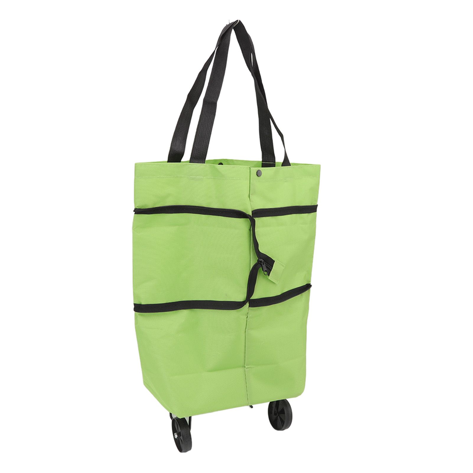 Shopping Cart Foldable Bag Large Capacity Zipper Design Oxford Cloth with view 10