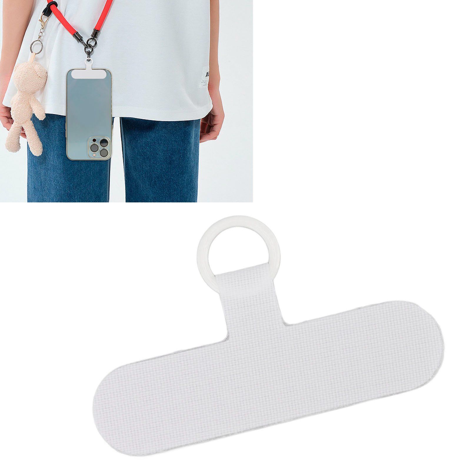 Universal Mobile Phone Lanyard Patch Nylon Cell Phone Hanging Rope Tab view 11