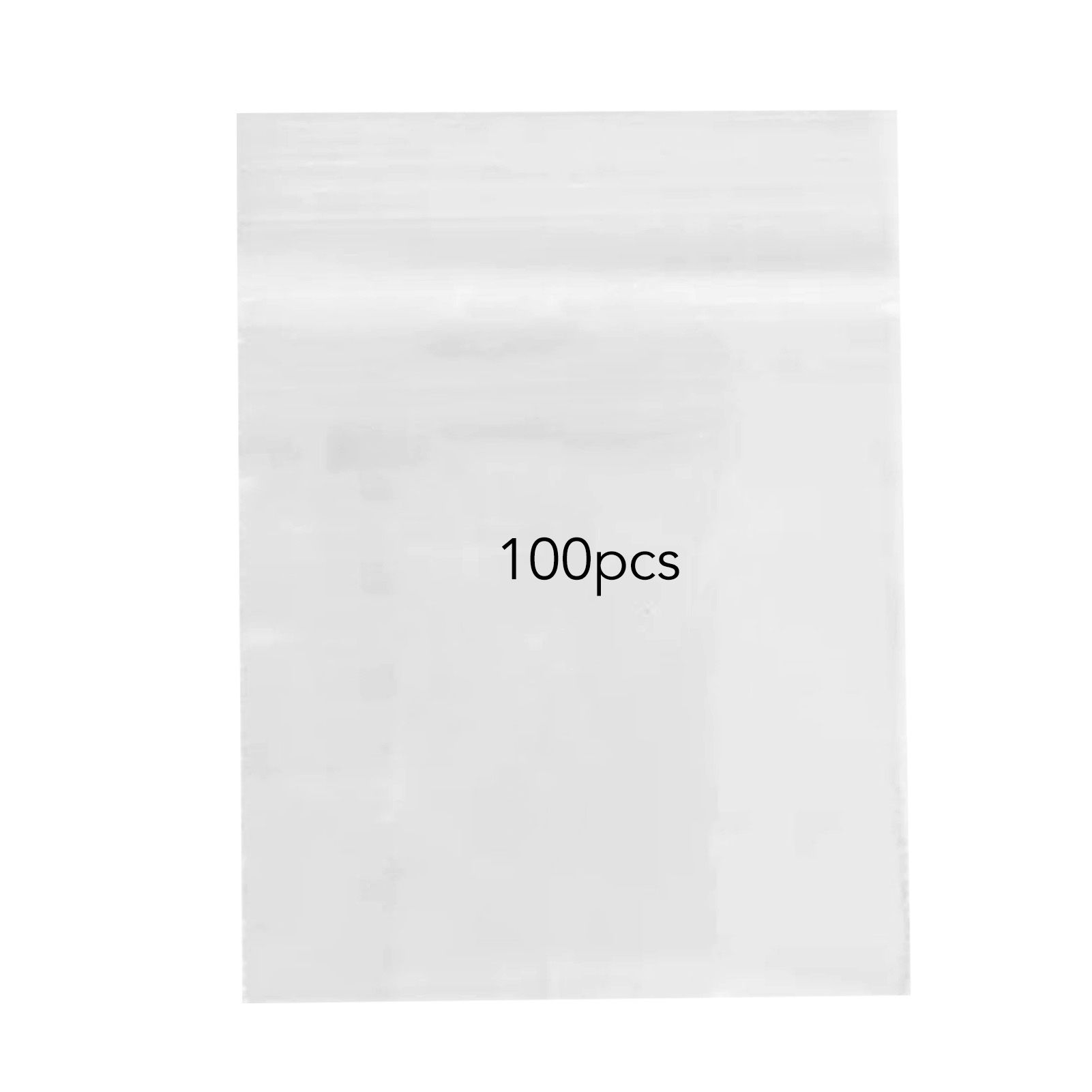 100pcs Snack Storage Bags Transparent Leakage Proof Thick Clear Zip PE Sealed