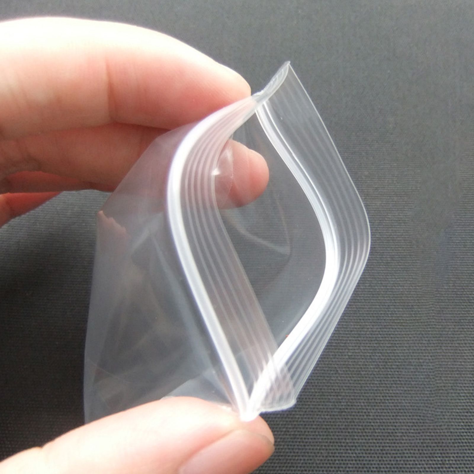 100pcs Snack Storage Bags Transparent Leakage Proof Thick Clear Zip PE Sealed view 12