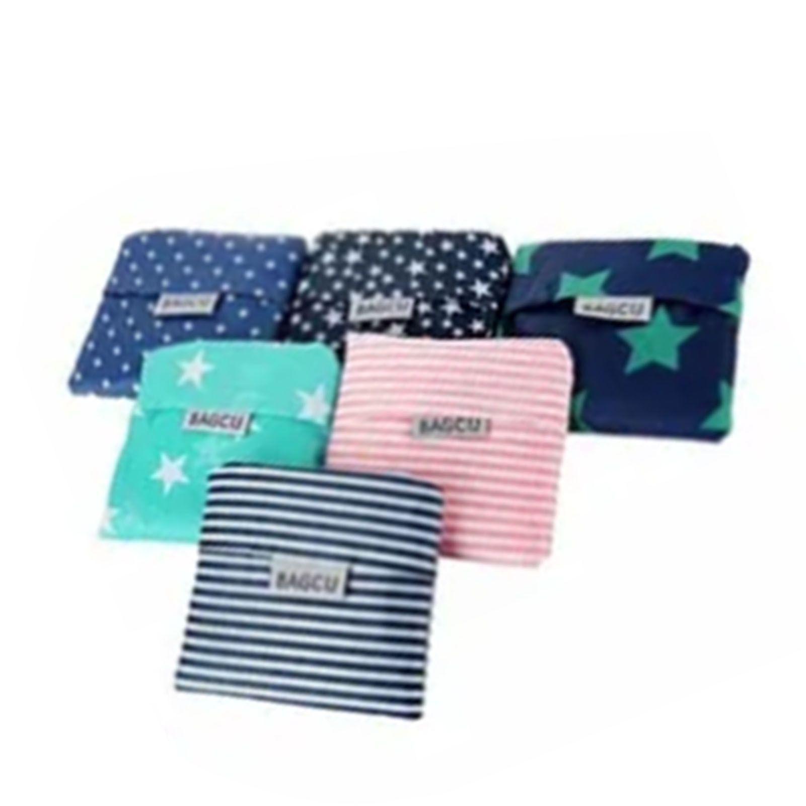 10Pcs Grocery Bag Foldable Polyester Large Capacity Reusable Shopping Bag for view 3
