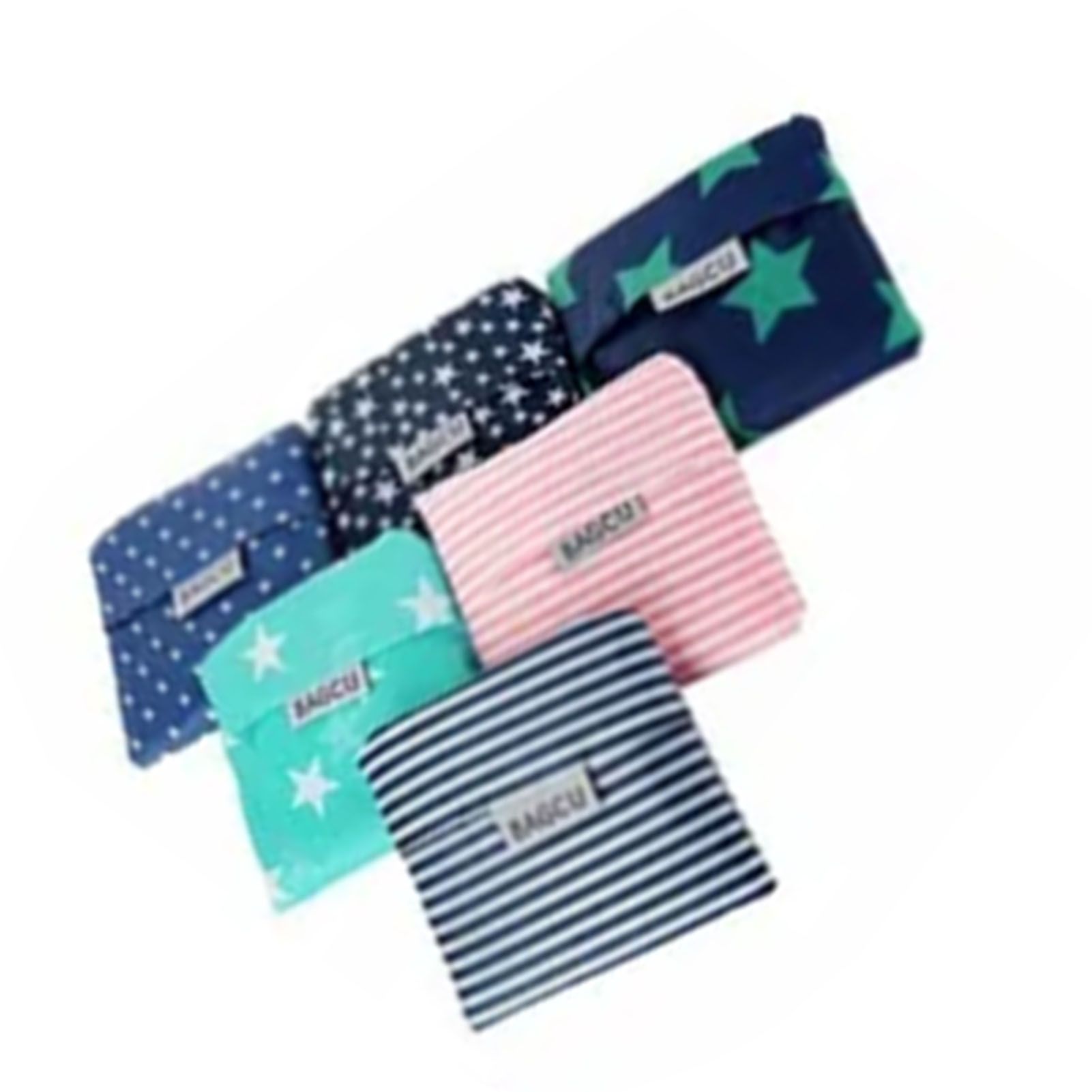 10Pcs Grocery Bag Foldable Polyester Large Capacity Reusable Shopping Bag for view 4