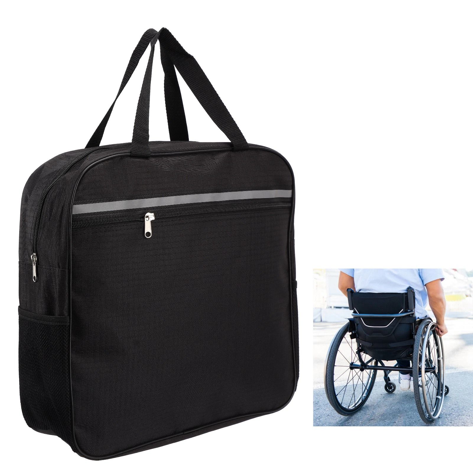 Wheelchair Storage Bag Multi Pocket Large Capacity Oxford Cloth Portable view 11