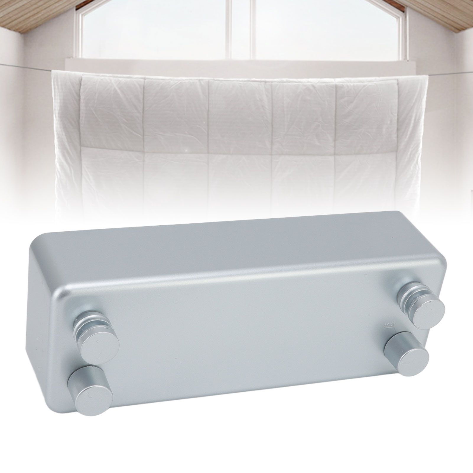 Retractable Clothesline Wall Mounted Heavy Duty Thickened Stainless Steel view 11