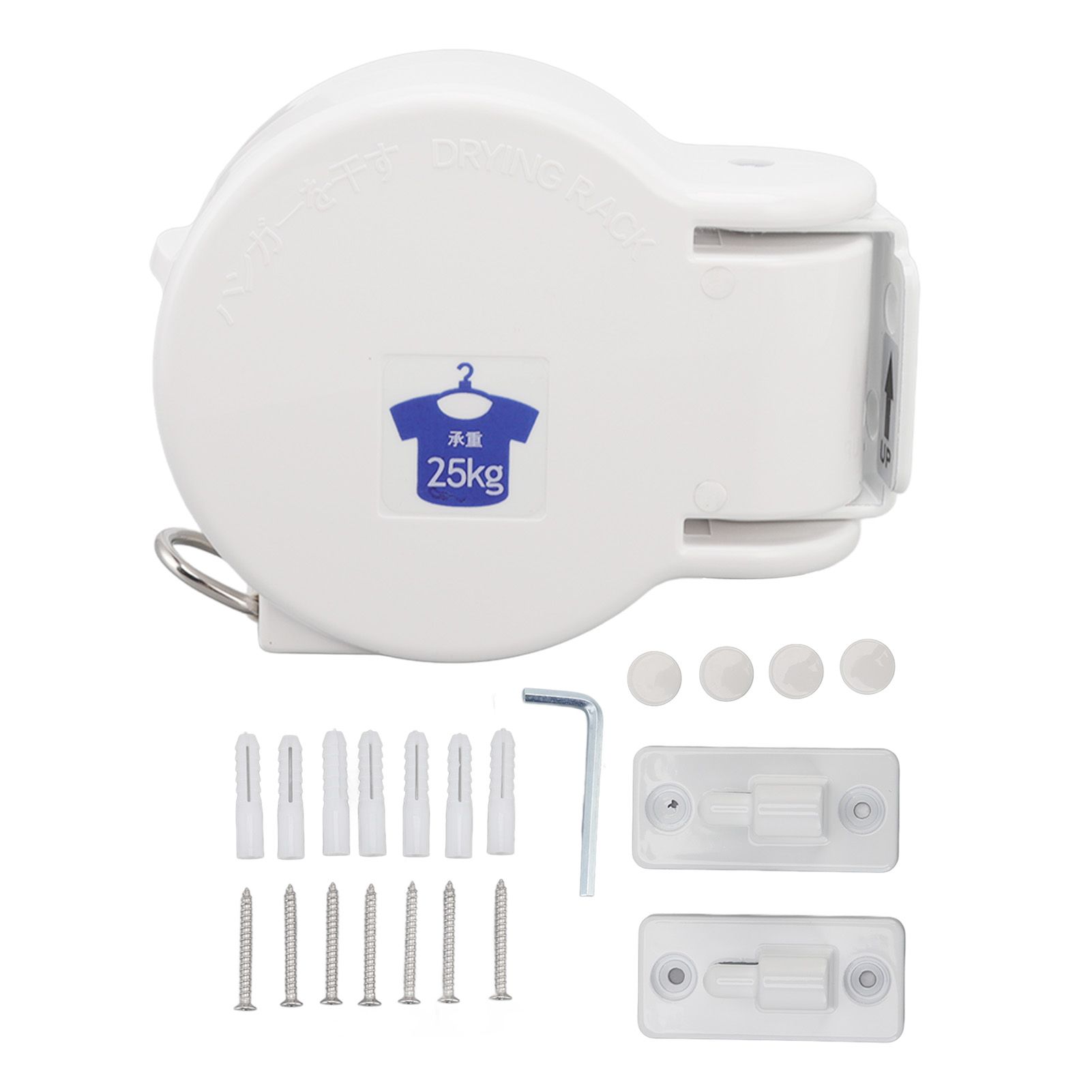 Indoor Retractable Clothesline 4.2m Heavy Duty Wear Resistant Rustproof Indoor