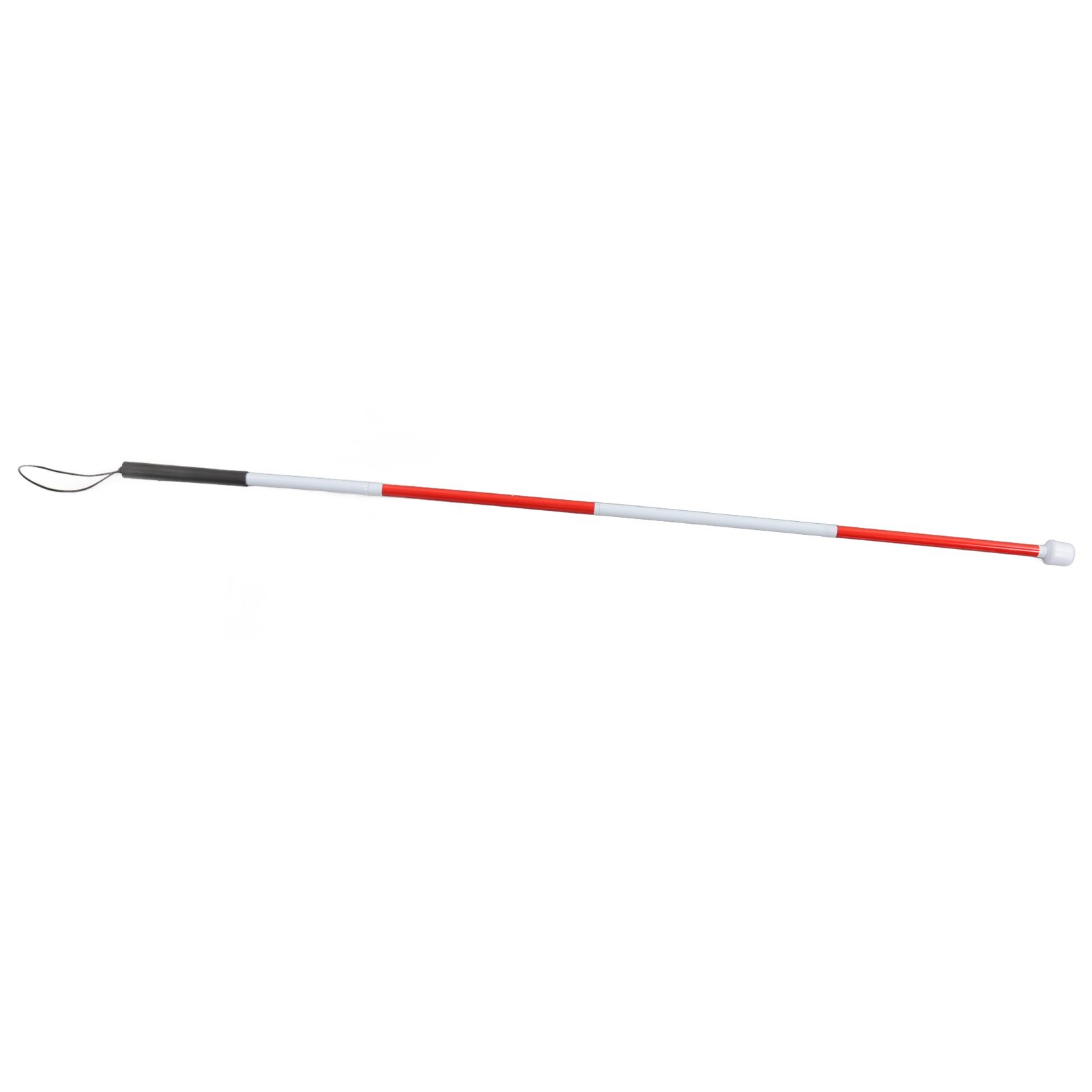 Folding Blind Cane Anti Slip Handle Red White Aluminium Lightweight Folding view 4