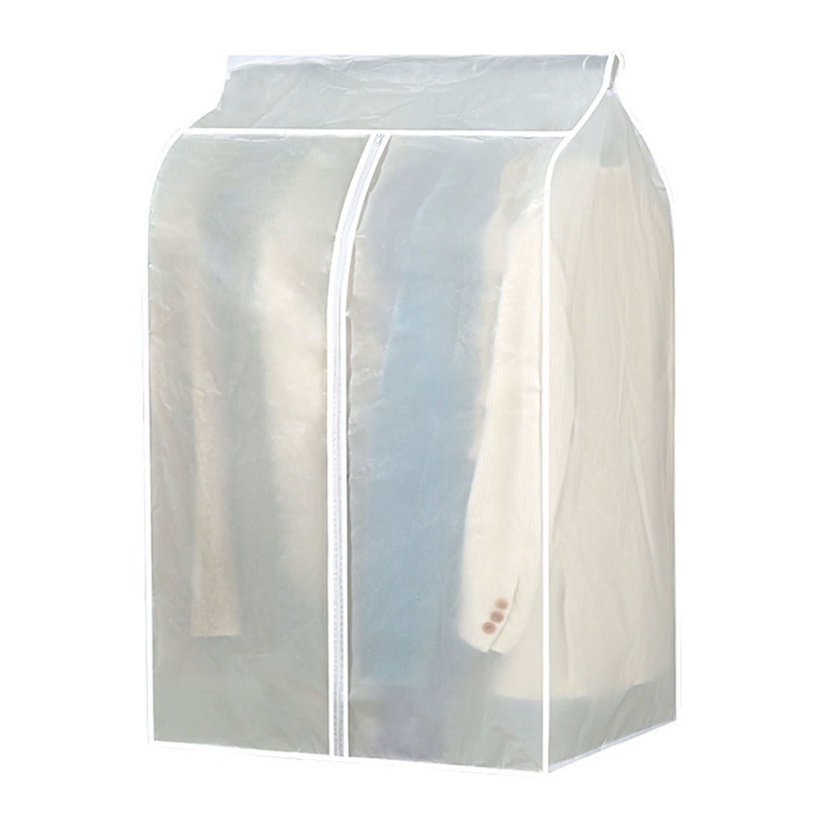 Large Garment Cover Transparent Easy To Install Hanging Clothes Storage Bag