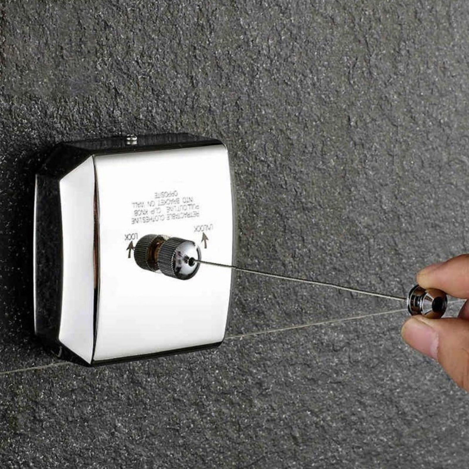 Retractable Clothesline Stainless Steel Clothes Line Dryer Heavy Duty Clothes view 12
