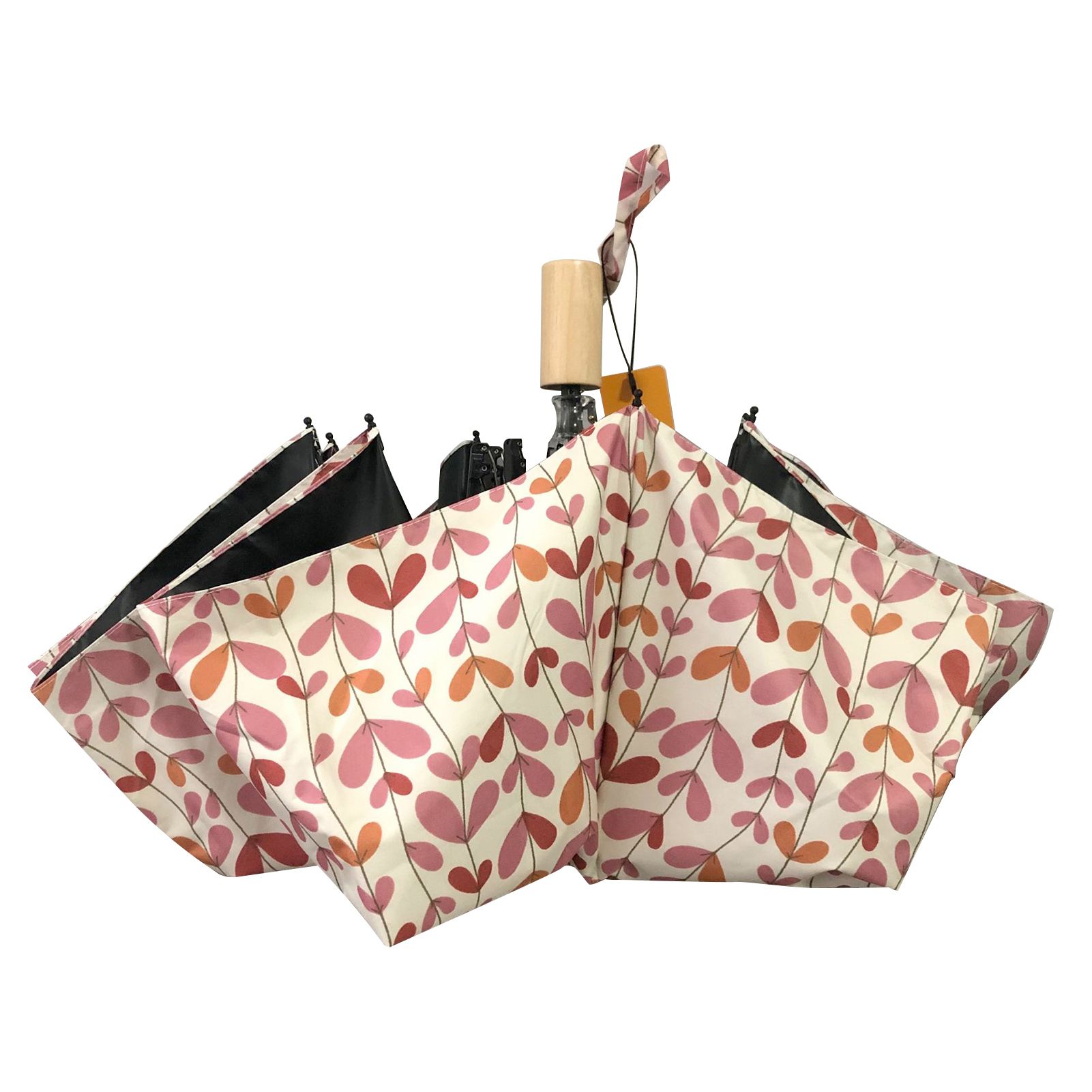 Umbrella Glass Fiber Flexible Frame Portable Anti UV Wind Proof 3 Folding Sun