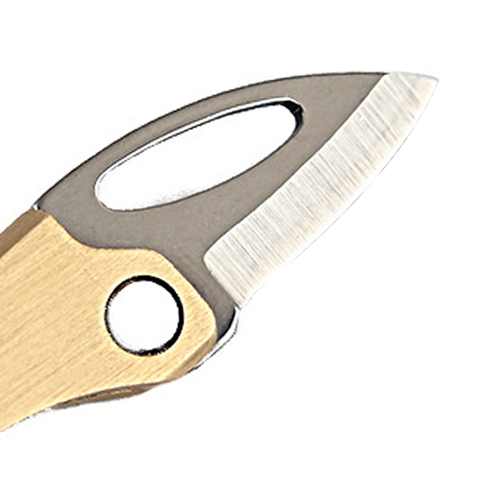 Mini Folding Knife Brass Handle Stainless Steel Blade Mini Magnetic Pocket view 6