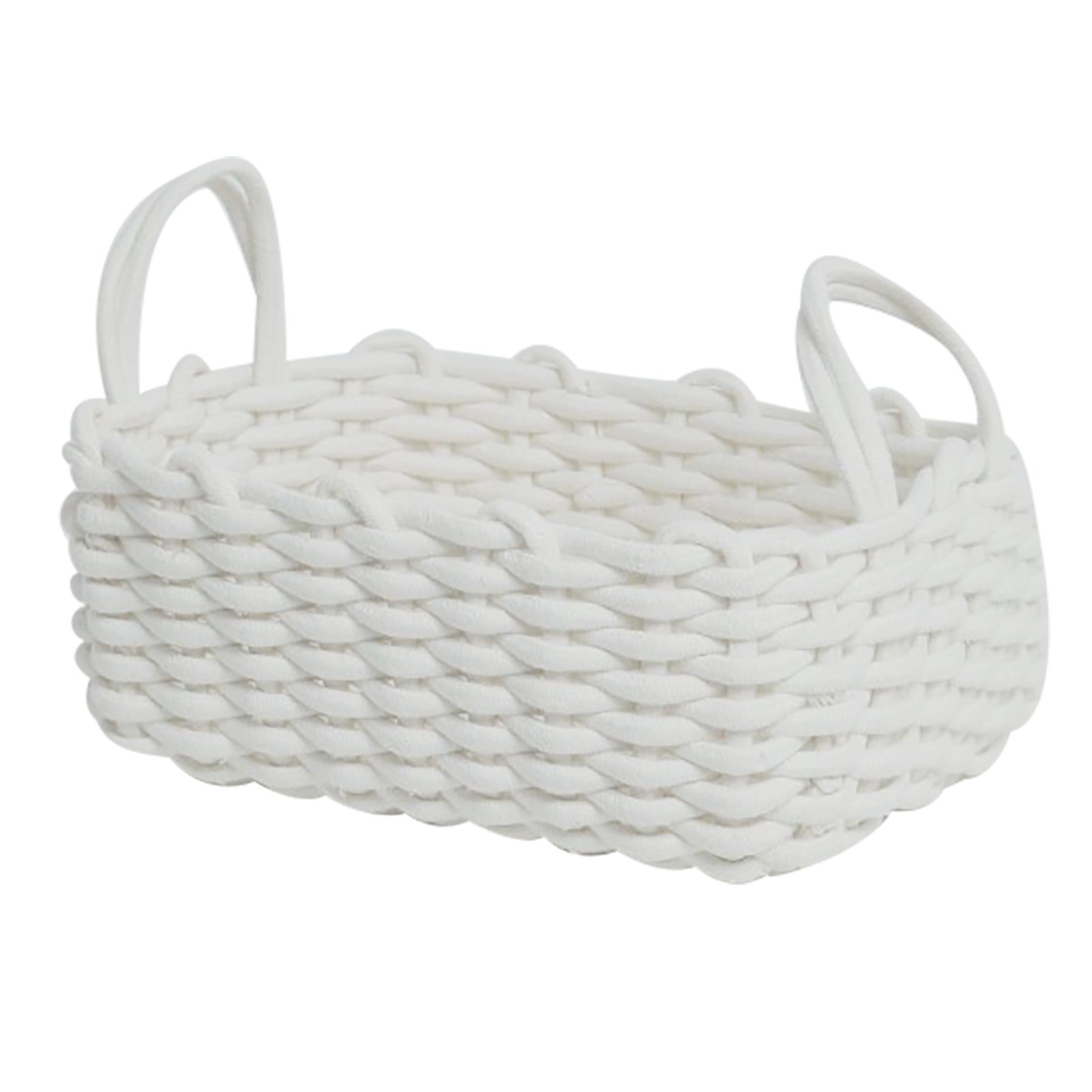 Cotton Rope Storage Basket Hand Knitting Nordic Style Desktop Storage