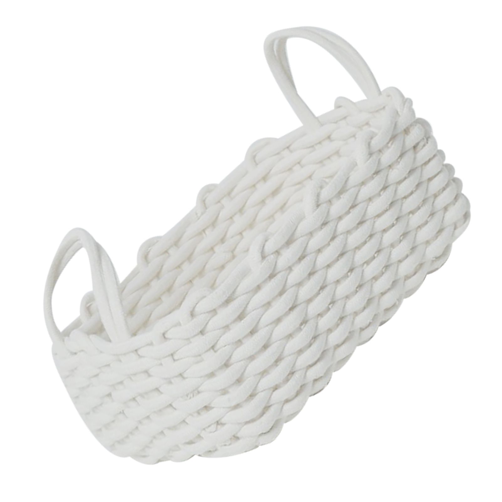 Cotton Rope Storage Basket Hand Knitting Nordic Style Desktop Storage view 4