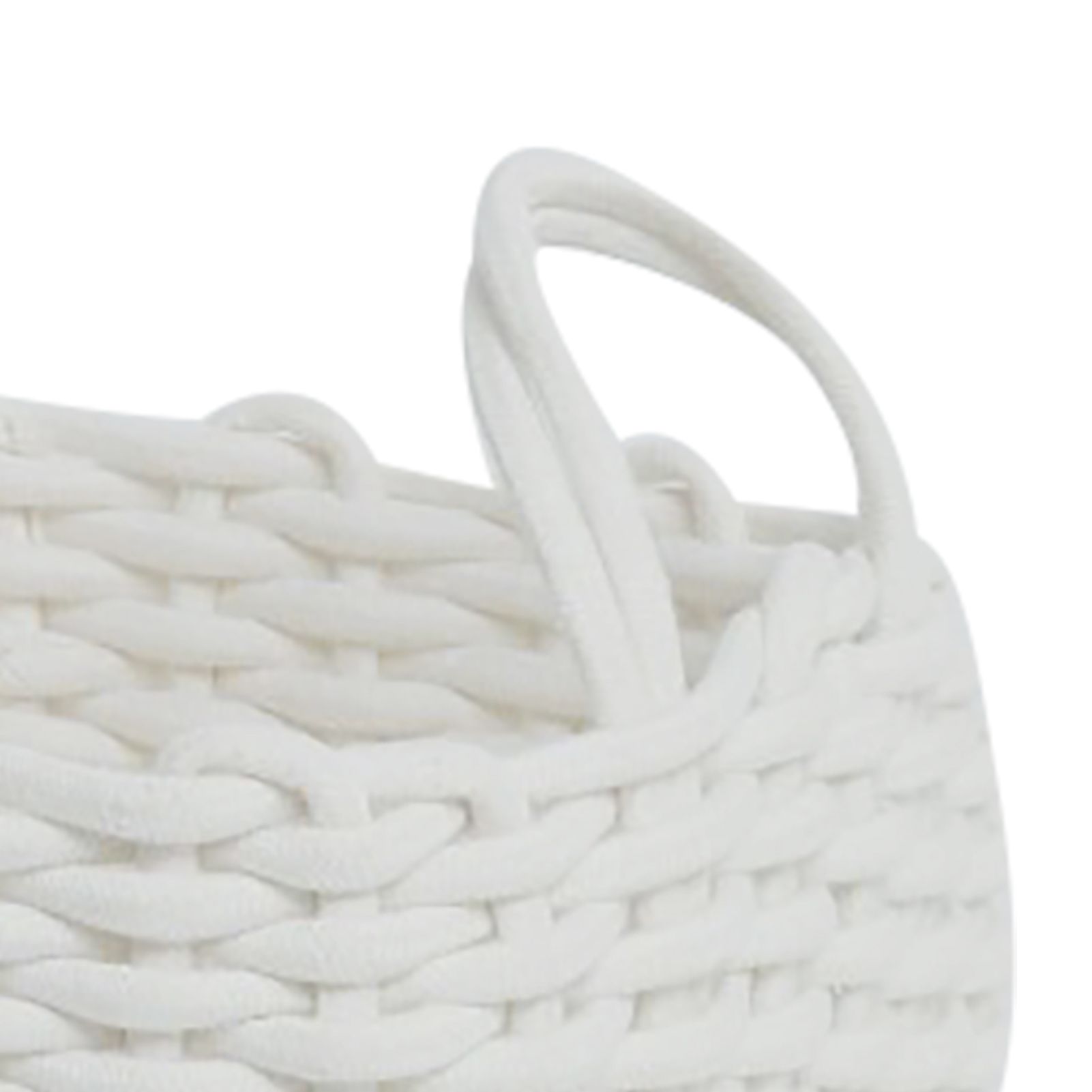 Cotton Rope Storage Basket Hand Knitting Nordic Style Desktop Storage view 7