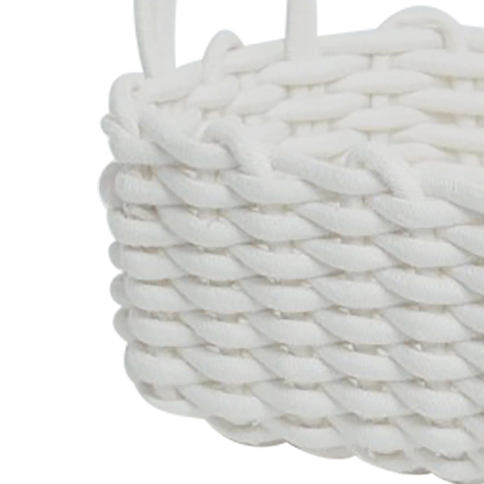 Cotton Rope Storage Basket Hand Knitting Nordic Style Desktop Storage view 8