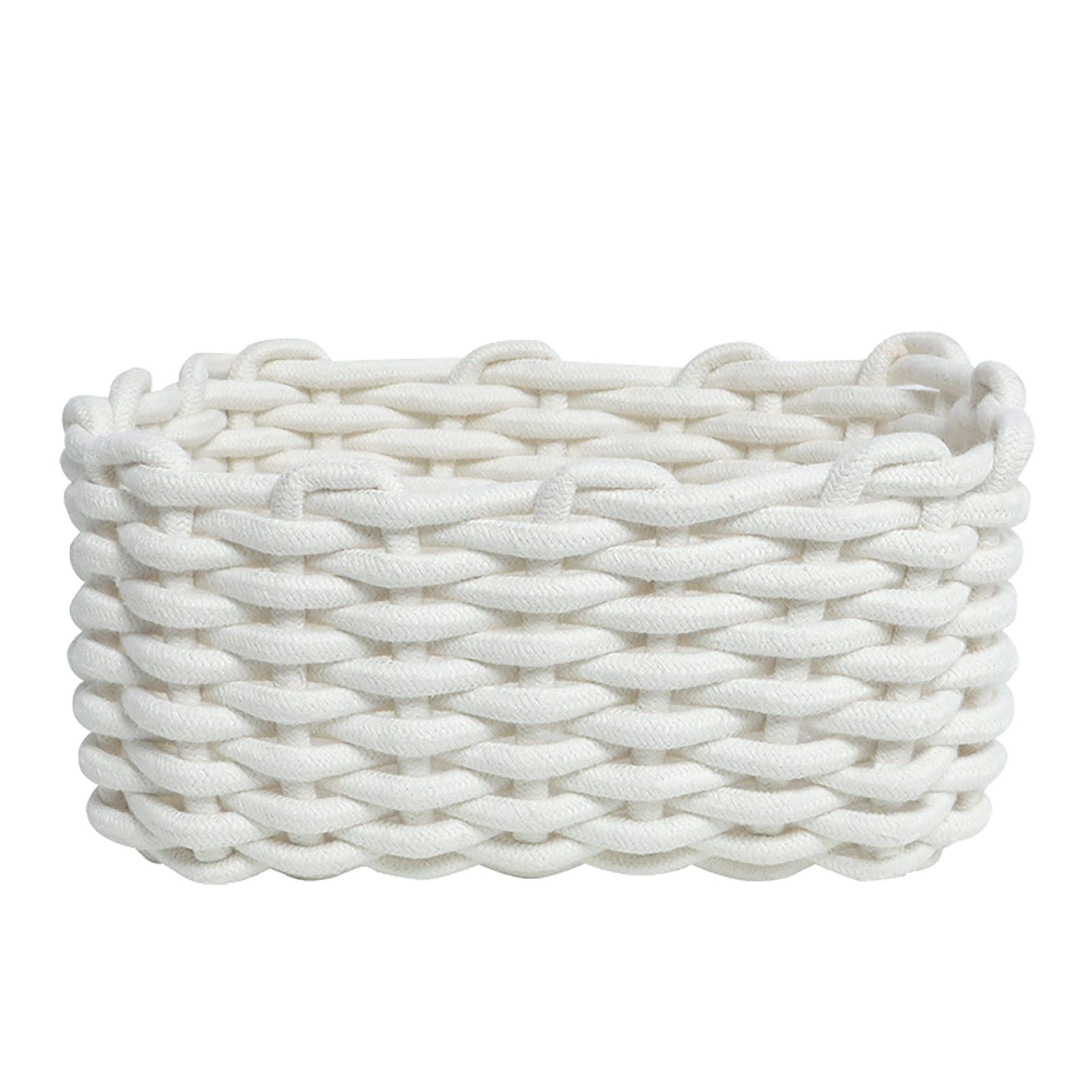 Cotton Rope Storage Basket Hand Knitting Nordic Style Desktop Storage