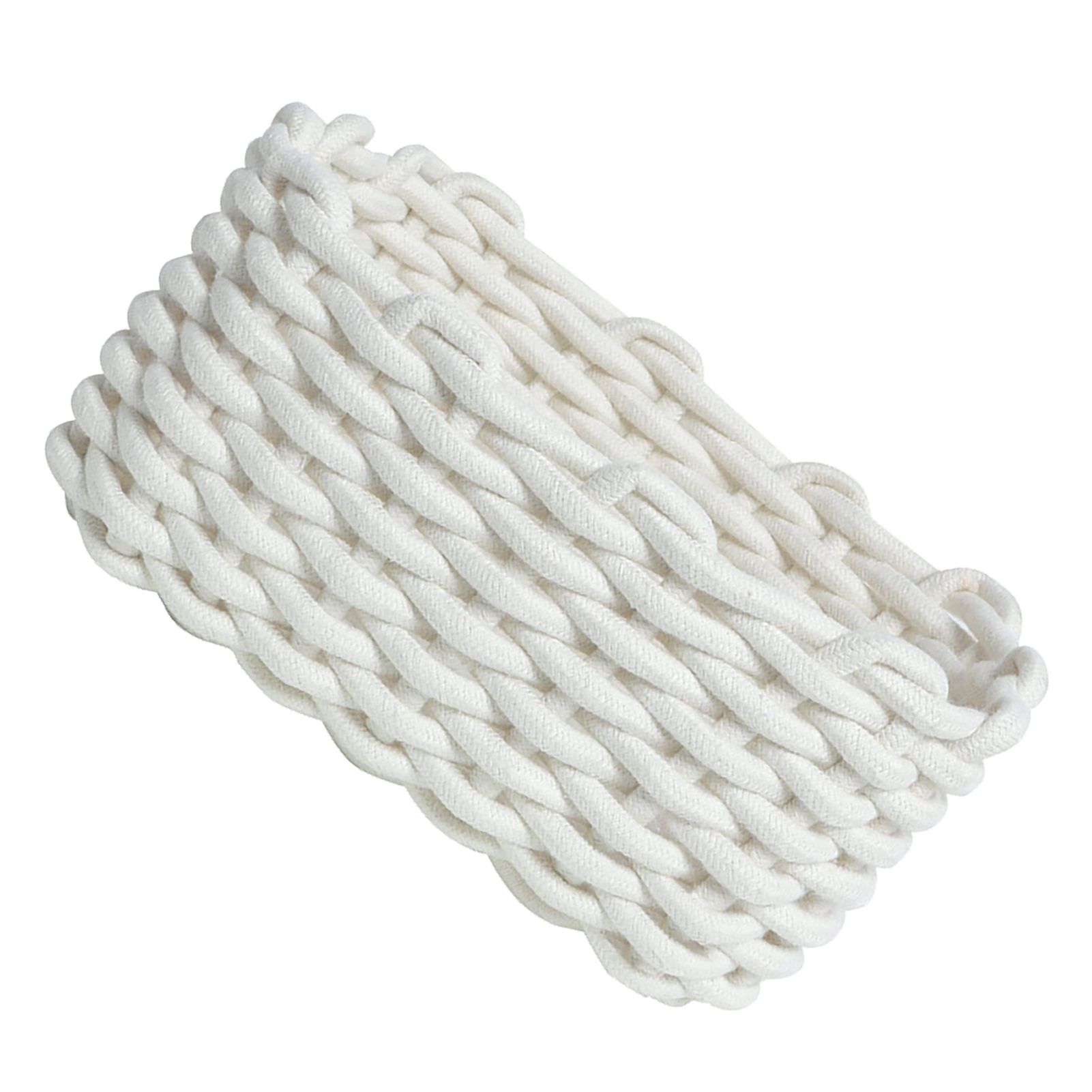 Cotton Rope Storage Basket Hand Knitting Nordic Style Desktop Storage view 3