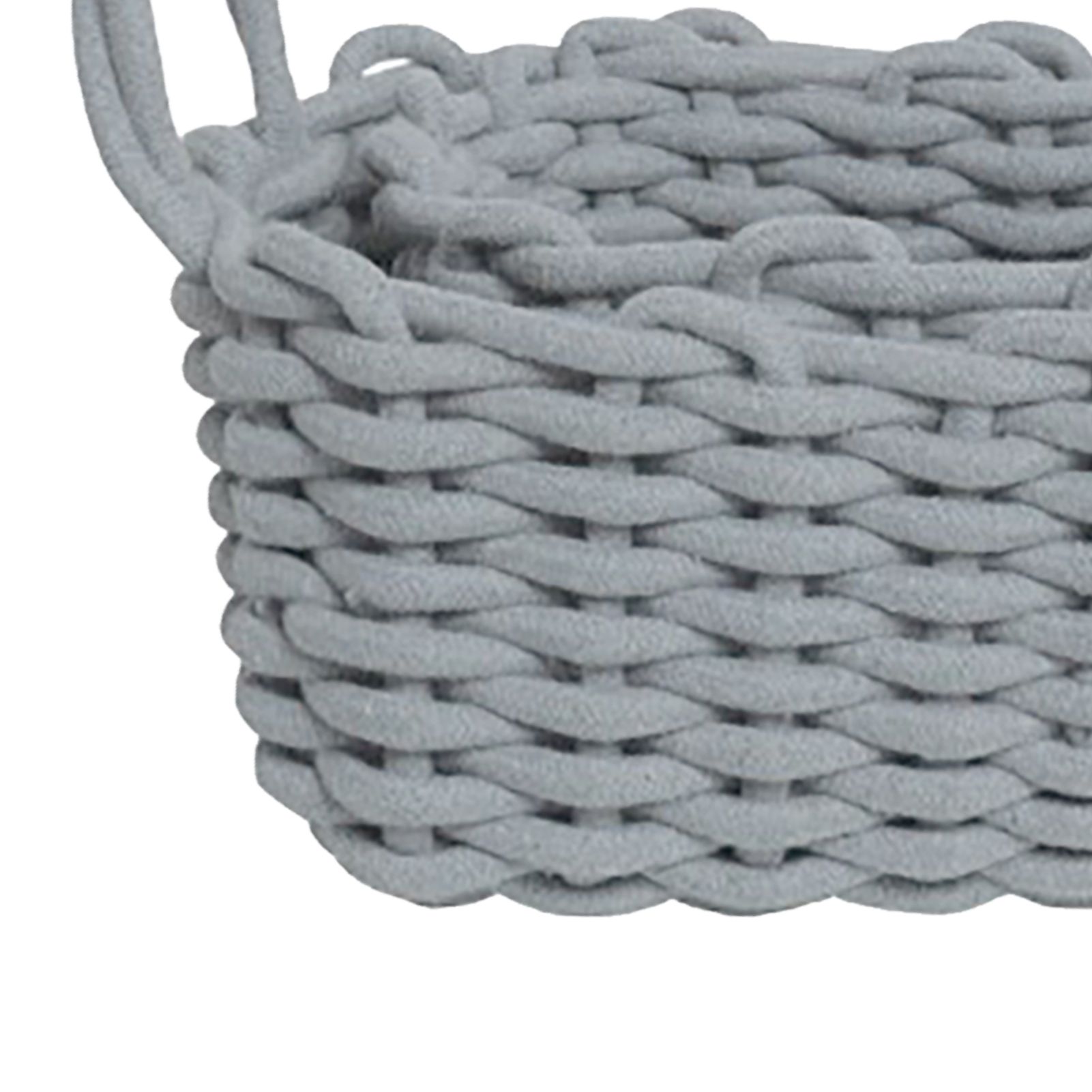 Cotton Rope Storage Basket Hand Knitting Nordic Style Desktop Storage view 9