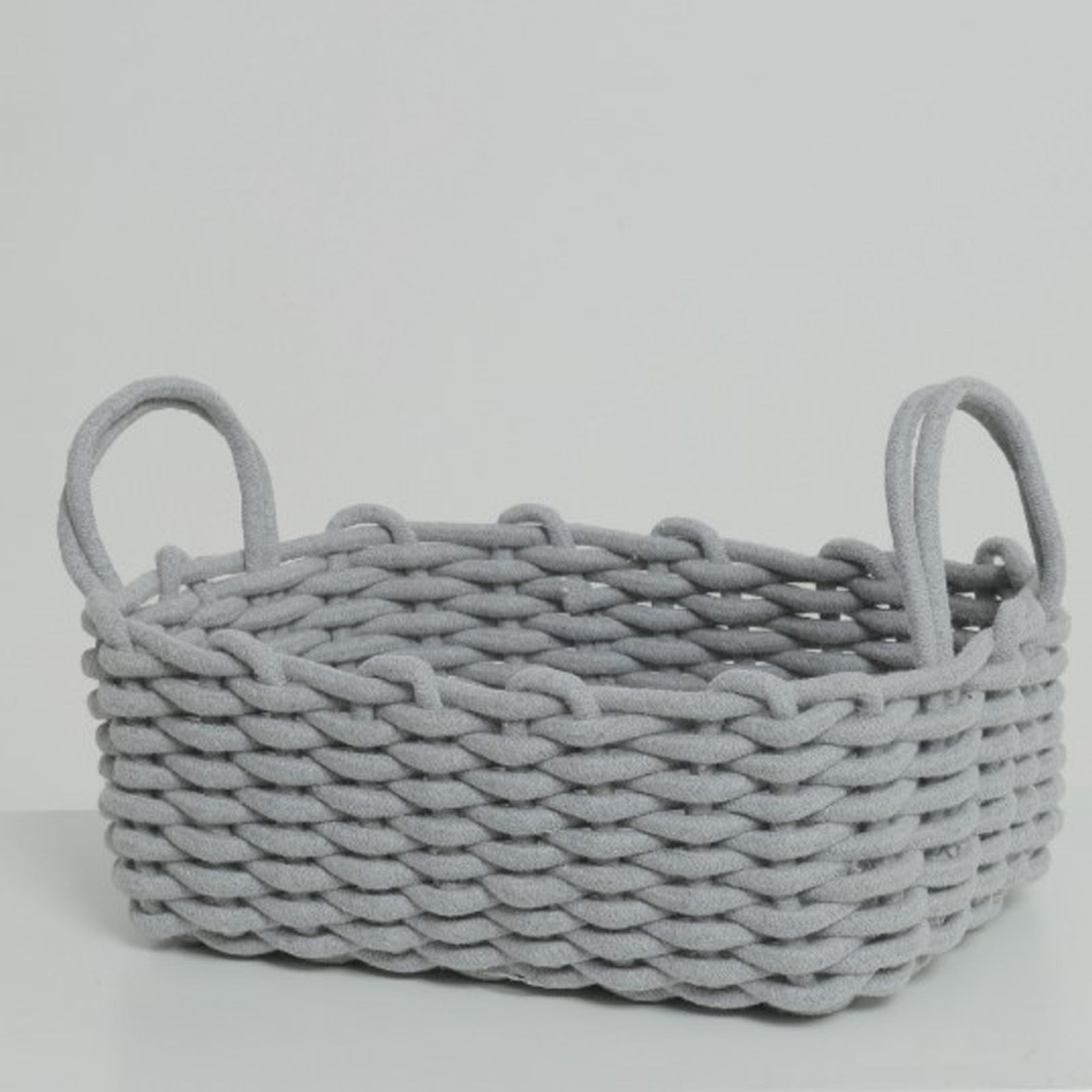 Cotton Rope Storage Basket Hand Knitting Nordic Style Desktop Storage view 12