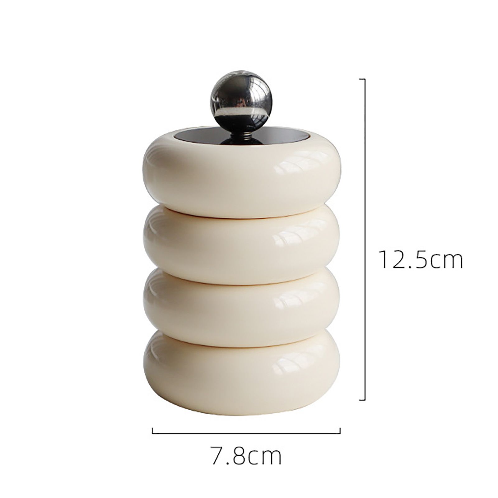Nordic Style Qtip Holder Dispenser Desktop Dustproof Cotton Swab Storage view 7