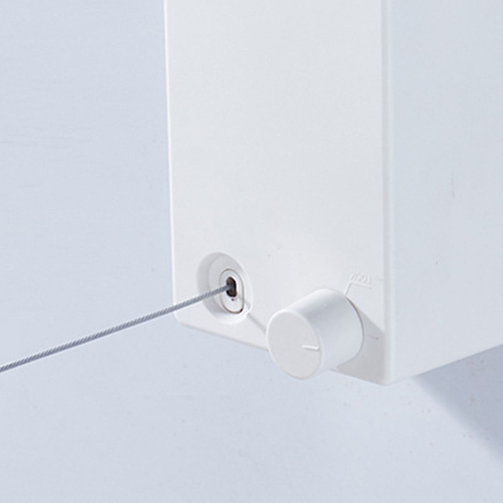 4.2m Clothes Drying Laundry Line Retractable Stainless Steel Punch Free view 9