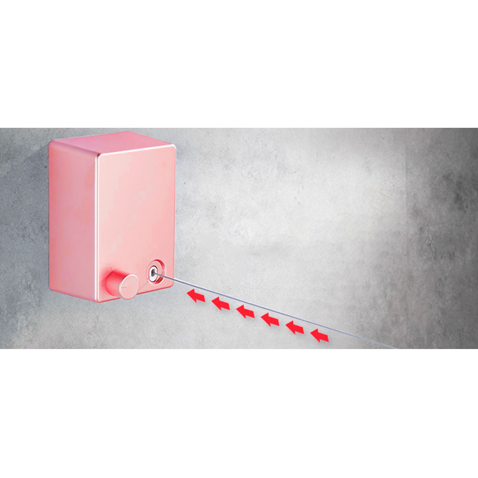 4.2m Clothes Drying Laundry Line Retractable Stainless Steel Punch Free view 11