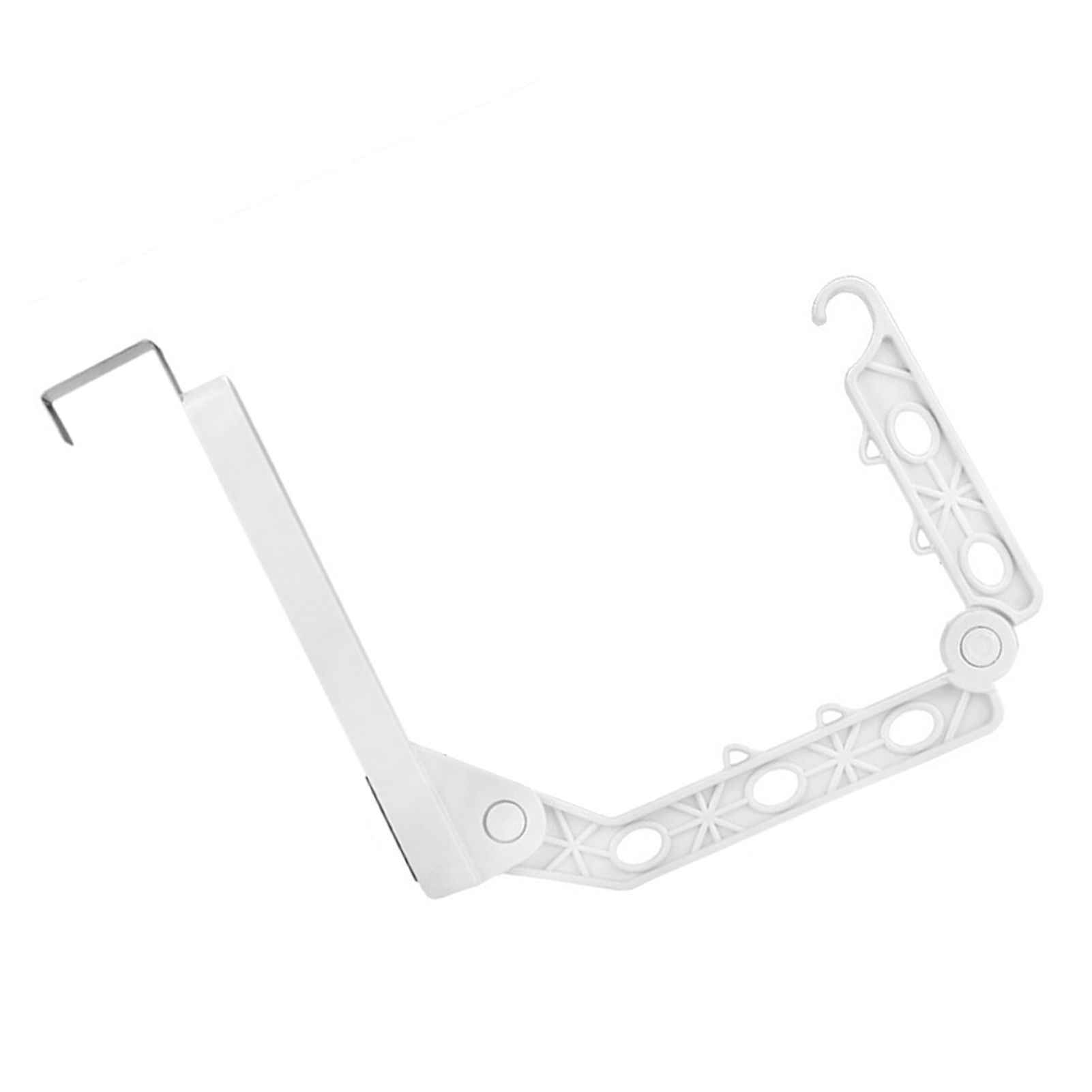 Folding Door Hanger with 5 Holes Retractable Over The Door Laundry Clothes view 2