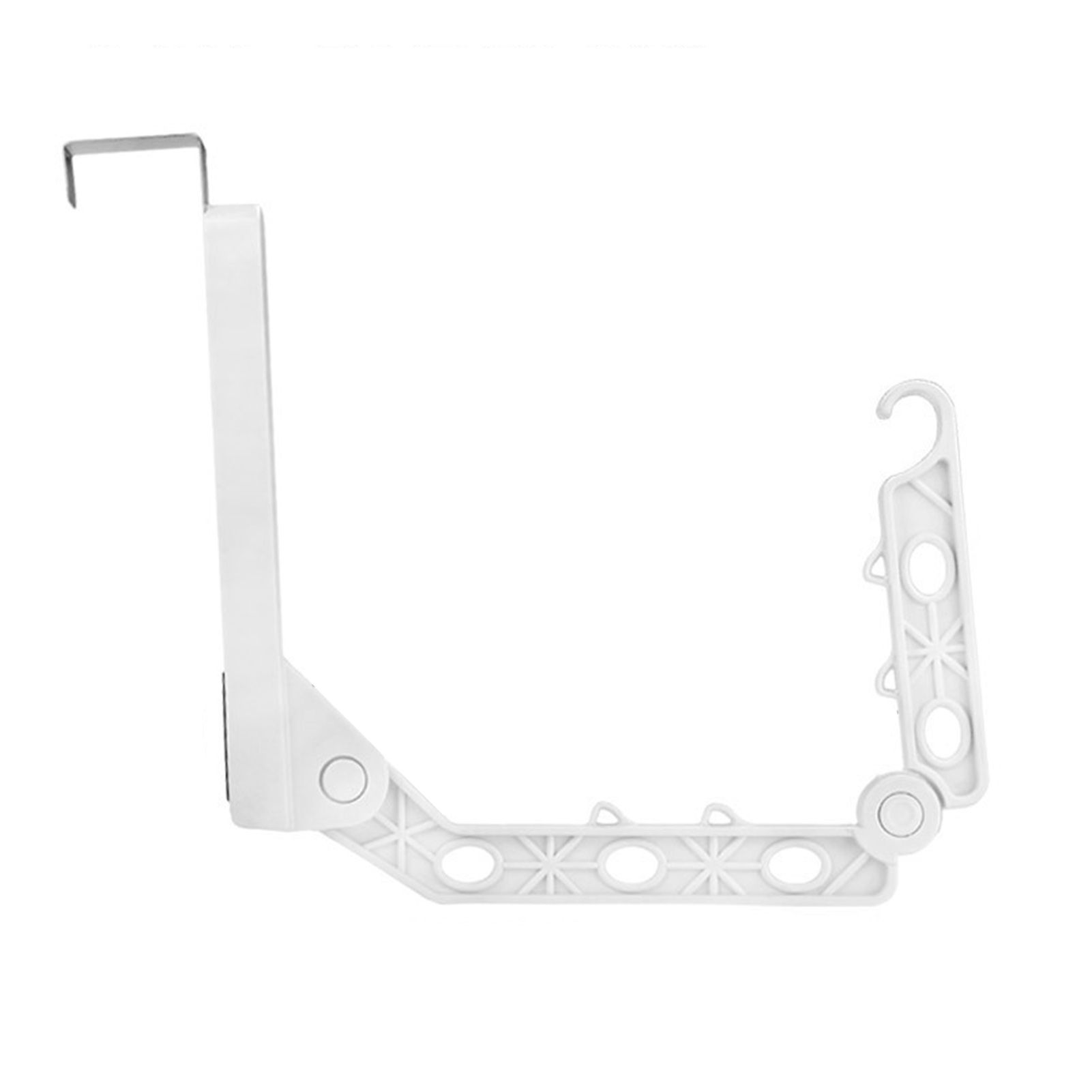 Folding Door Hanger with 5 Holes Retractable Over The Door Laundry Clothes view 3
