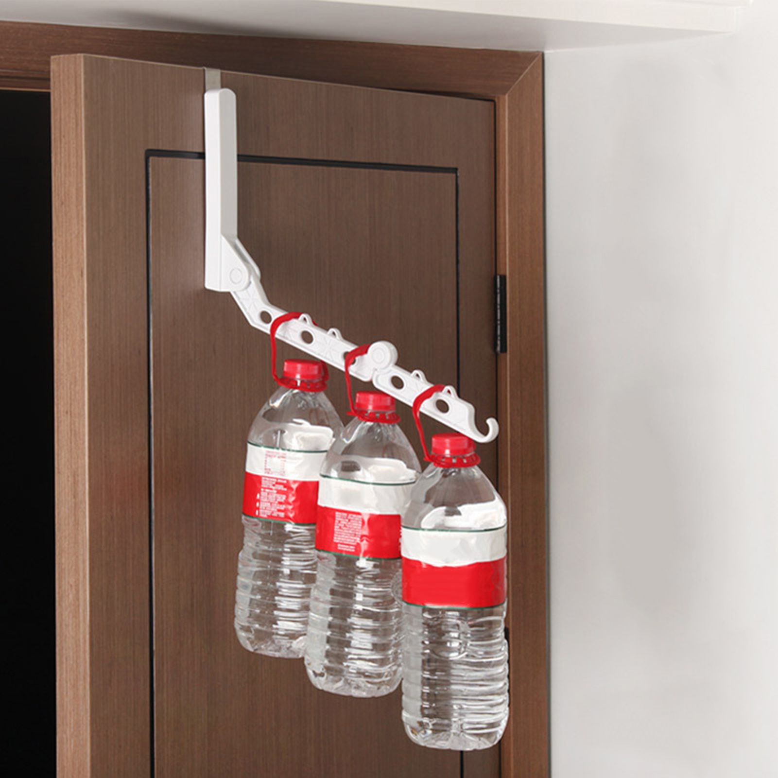 Folding Door Hanger with 5 Holes Retractable Over The Door Laundry Clothes view 9